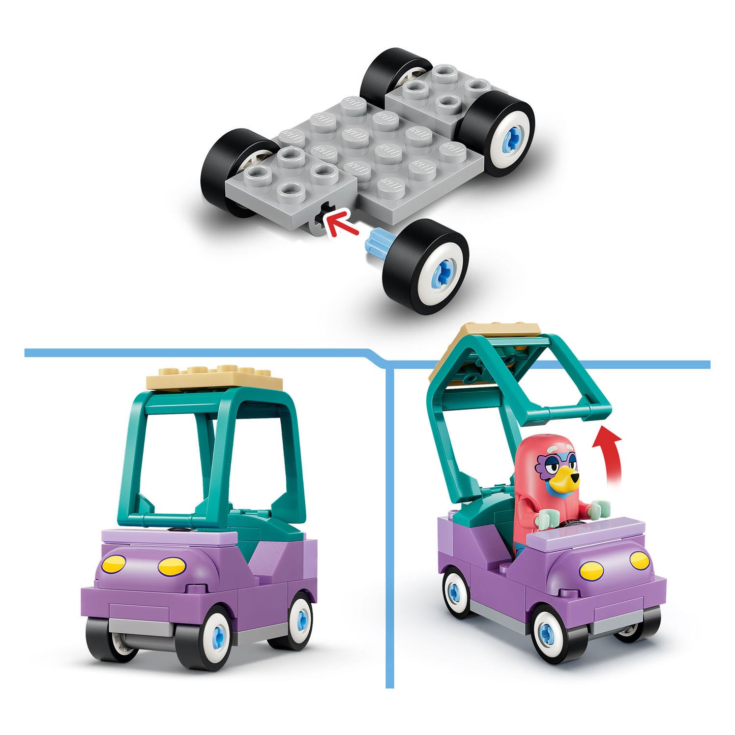 LEGO bluey 11216 oma's met bingo en bluey