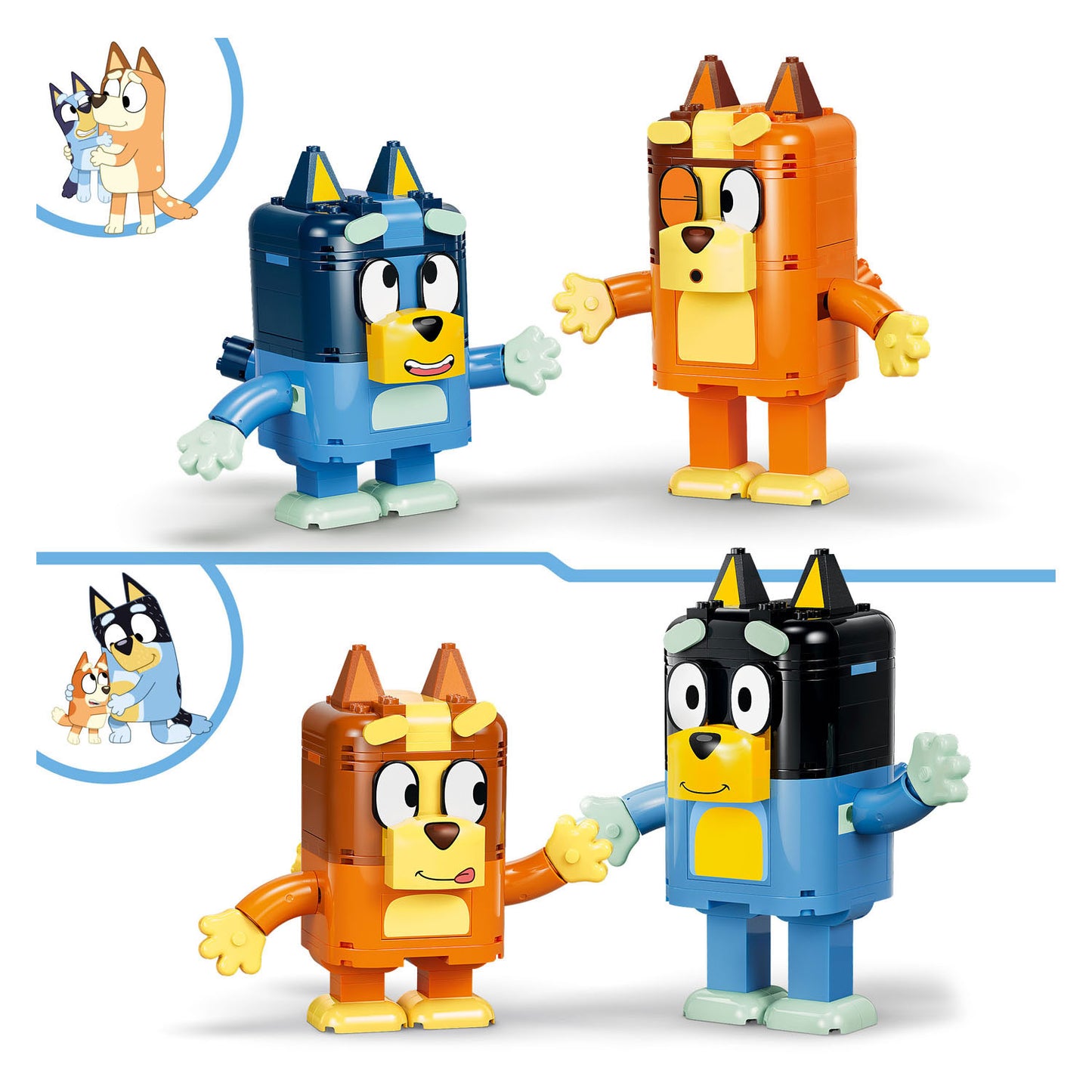 LEGO bluey 11217 bouwbare figuren van bluey en haar familie