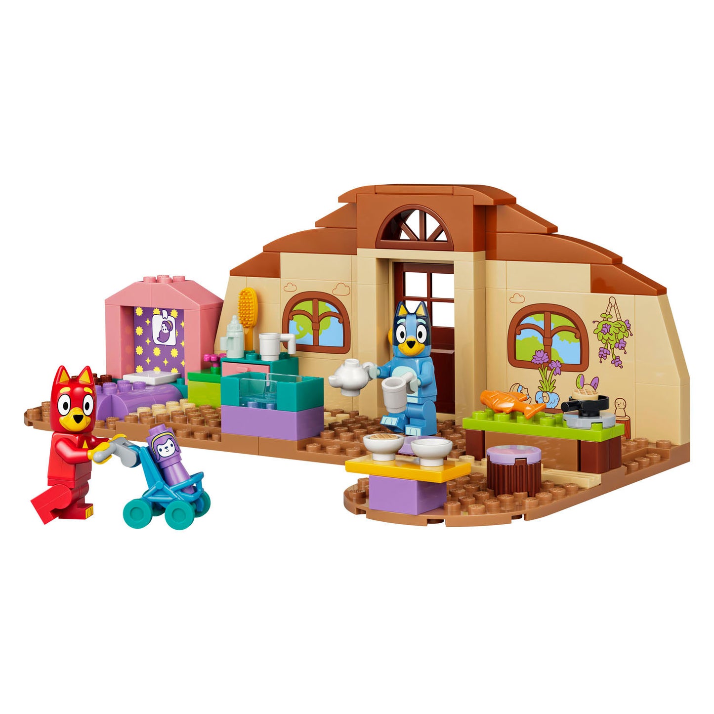LEGO bluey 11221 school met rusty en bluey