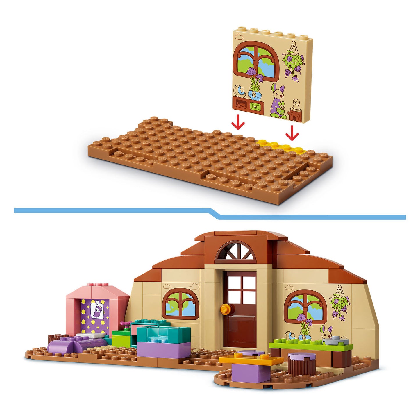 LEGO bluey 11221 school met rusty en bluey