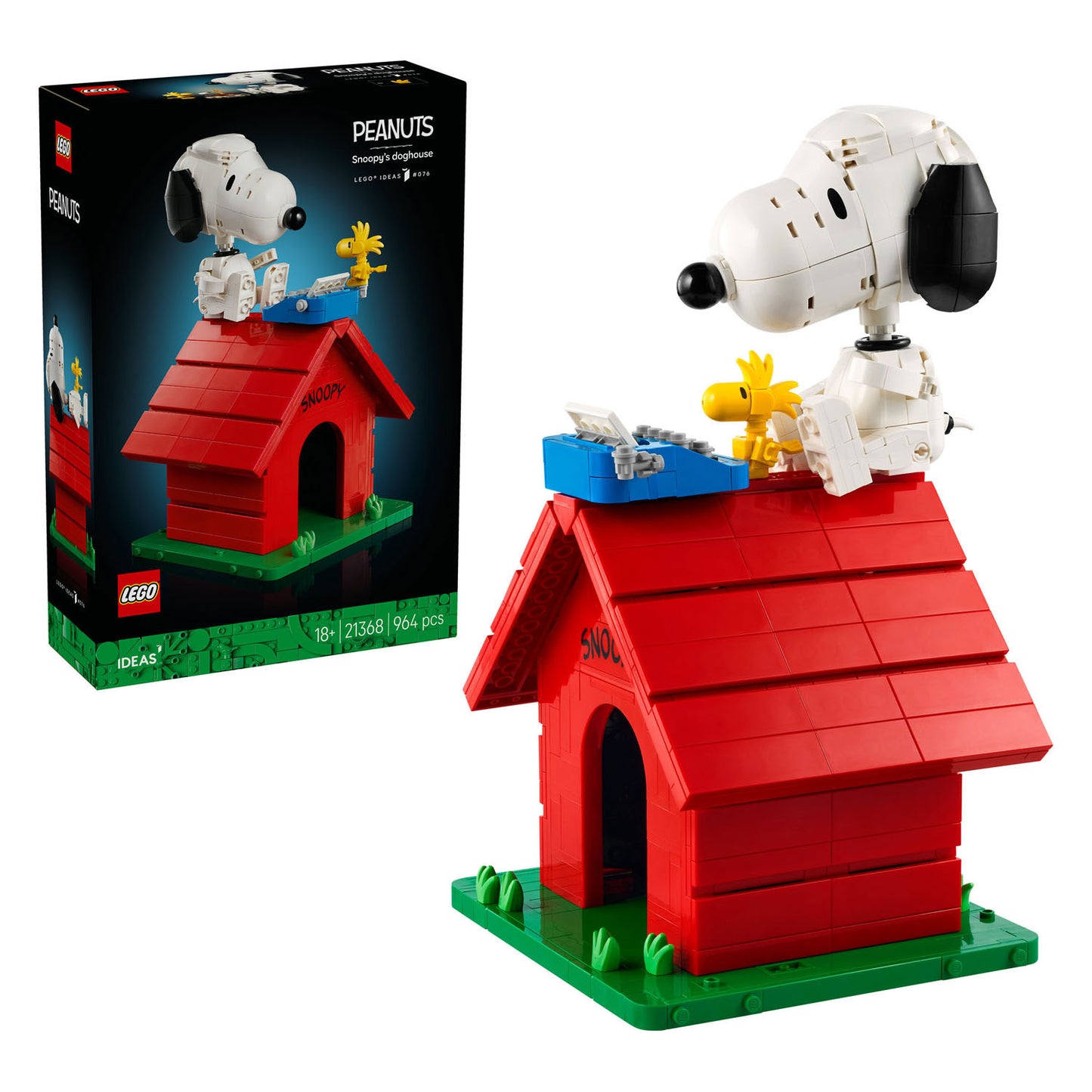 LEGO ideas 21368 peanuts: snoopy's hondenhok