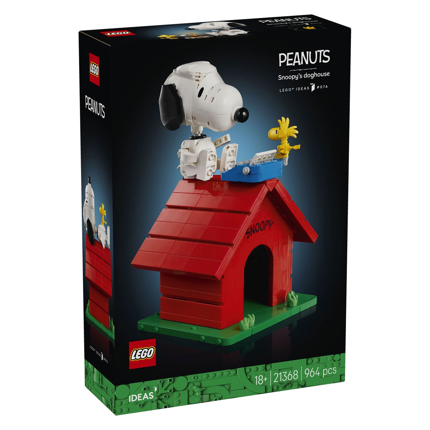 LEGO ideas 21368 peanuts: snoopy's hondenhok