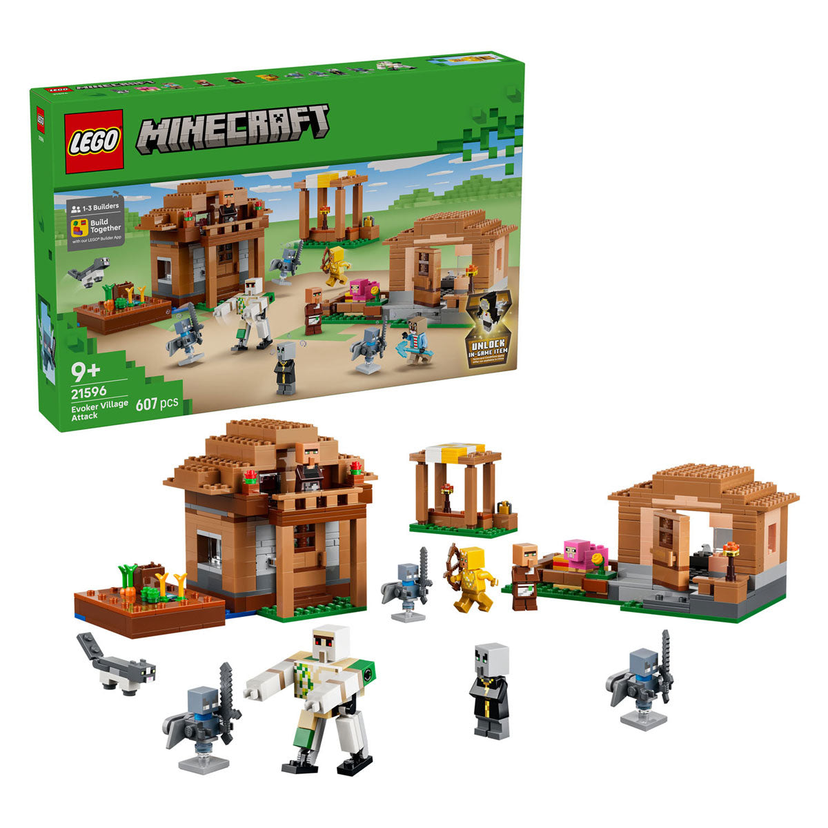 LEGO minecraf 21596 oproeper dorpsaanval