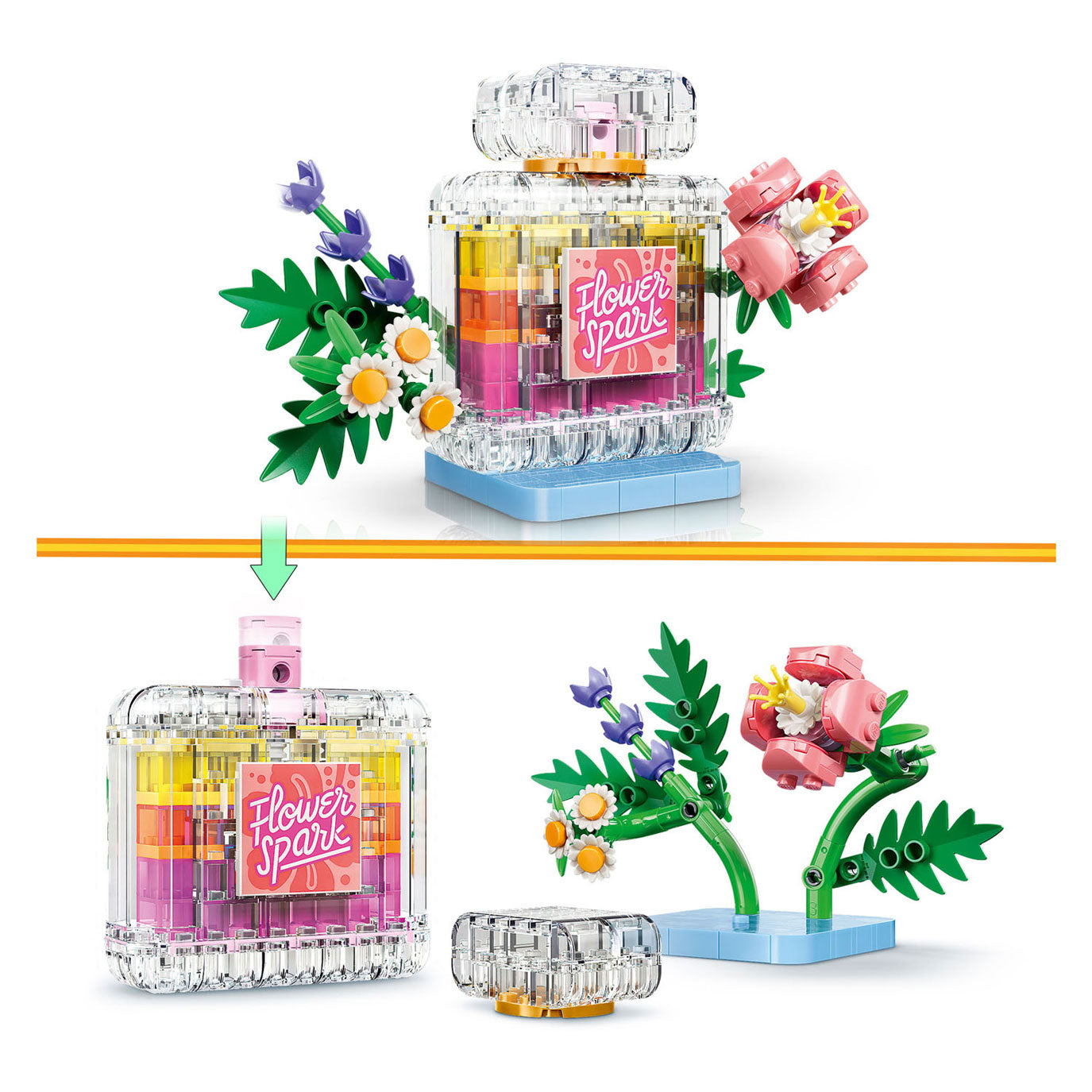 LEGO creator 31383 parfumfles met bloemen