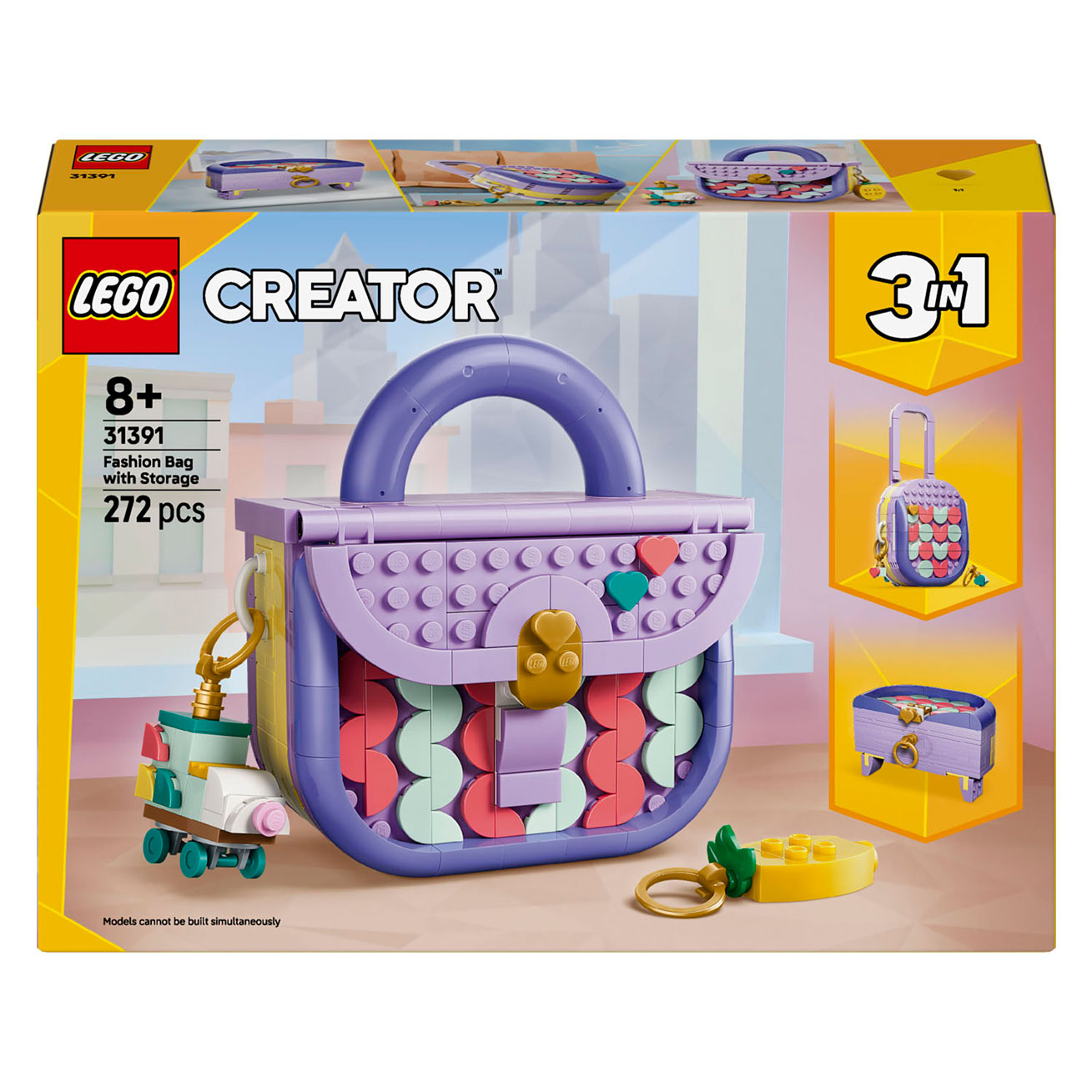 LEGO creator 31391 stijlvolle tas met opbergruimte