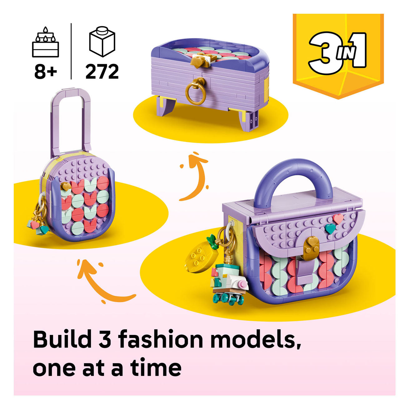 LEGO creator 31391 stijlvolle tas met opbergruimte