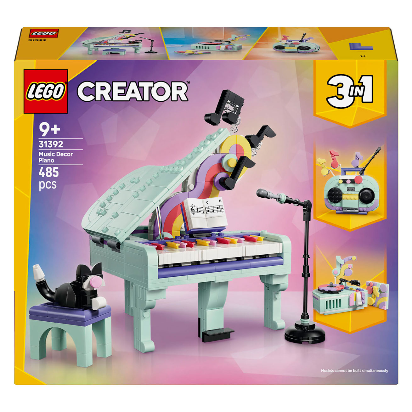 LEGO creator 31392 piano met kat