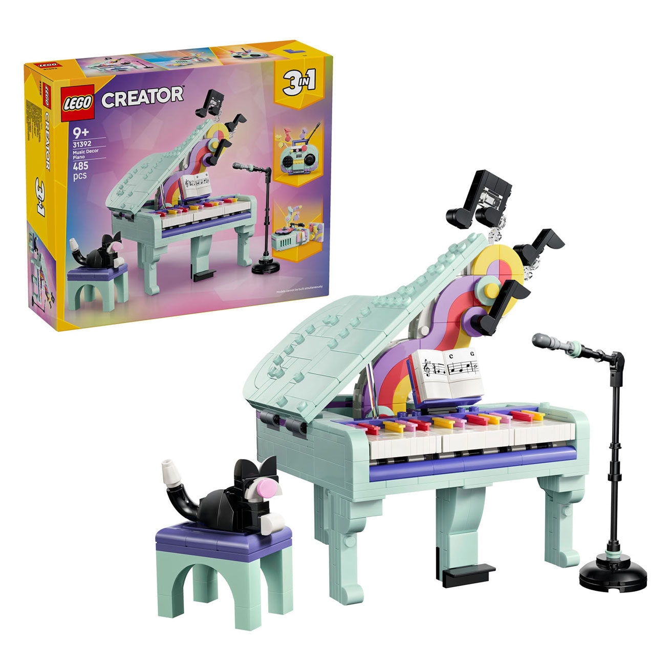 LEGO creator 31392 piano met kat