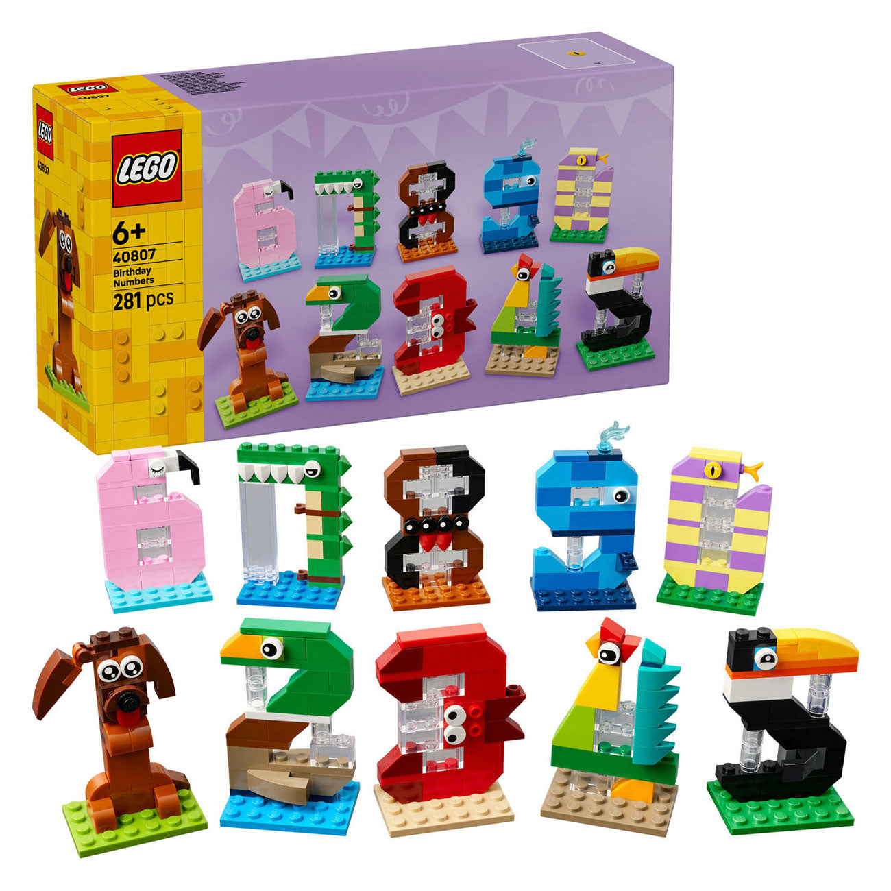 LEGO 40807 verjaardagscijfers