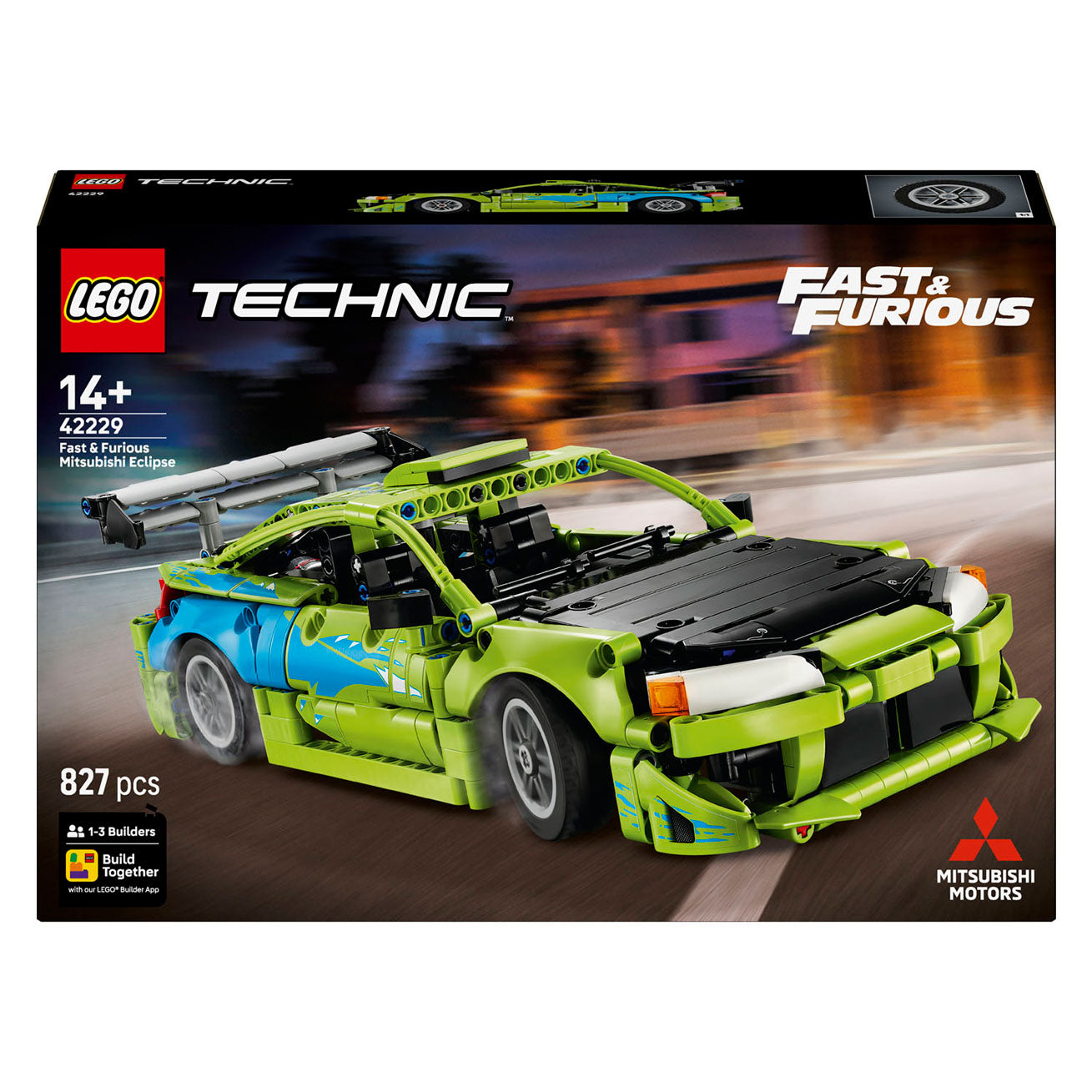 LEGO technic 42229 fast and furious mitsubishi eclipse auto