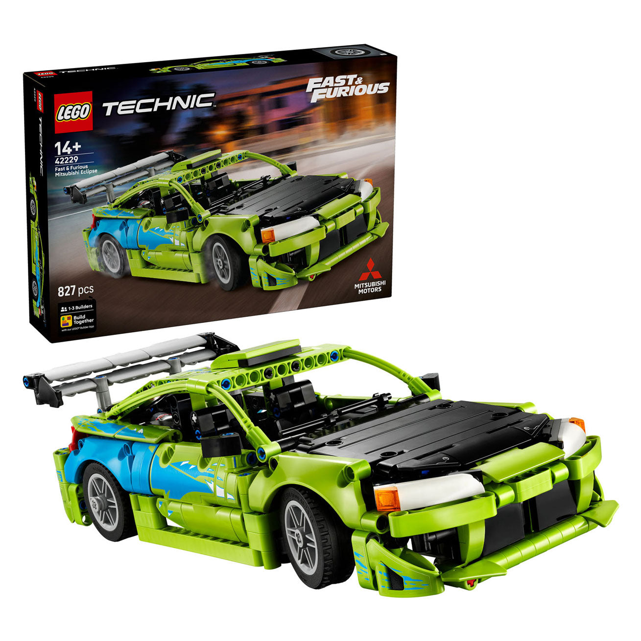 LEGO technic 42229 fast and furious mitsubishi eclipse auto