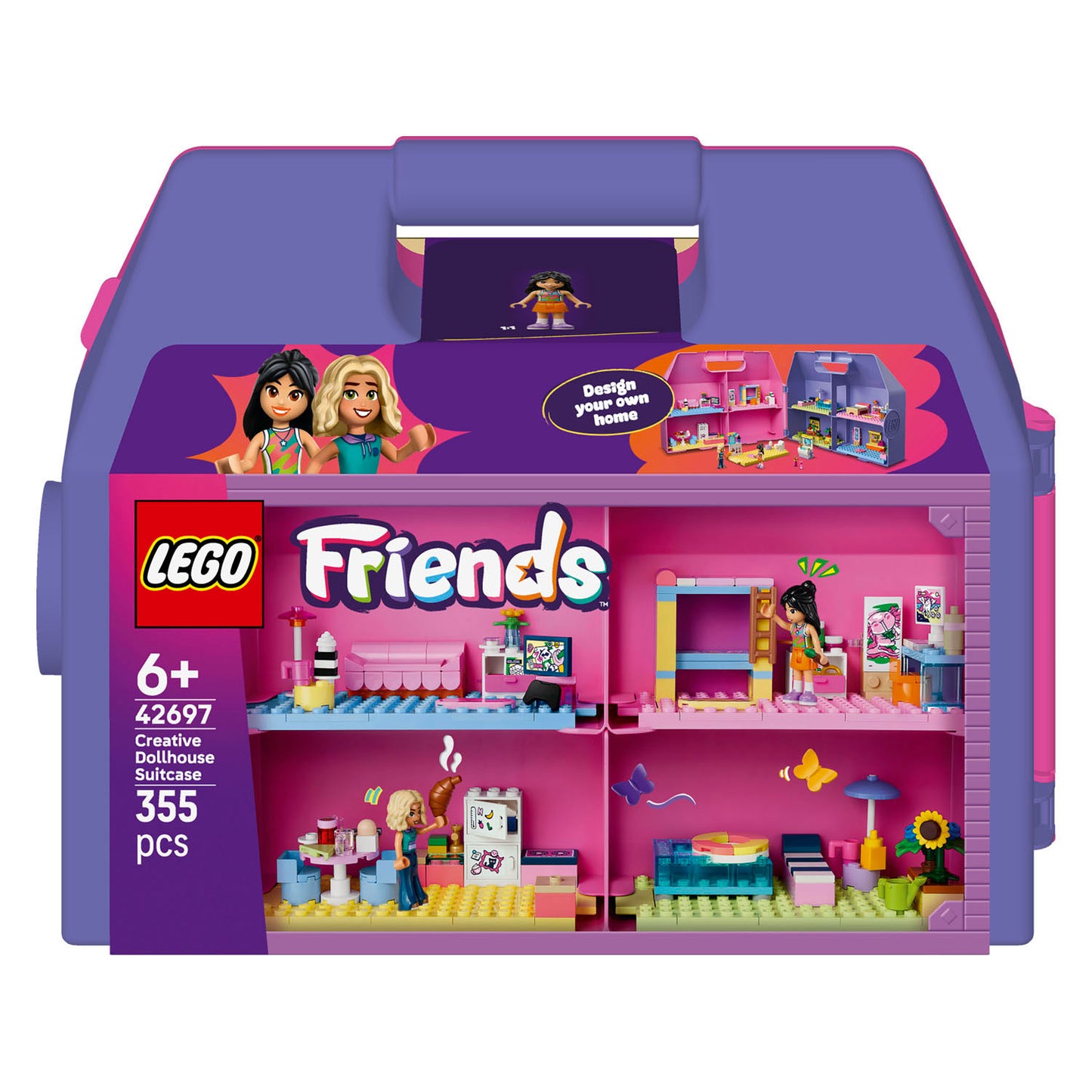 LEGO friends 42697 creatieve poppenhuiskoffer