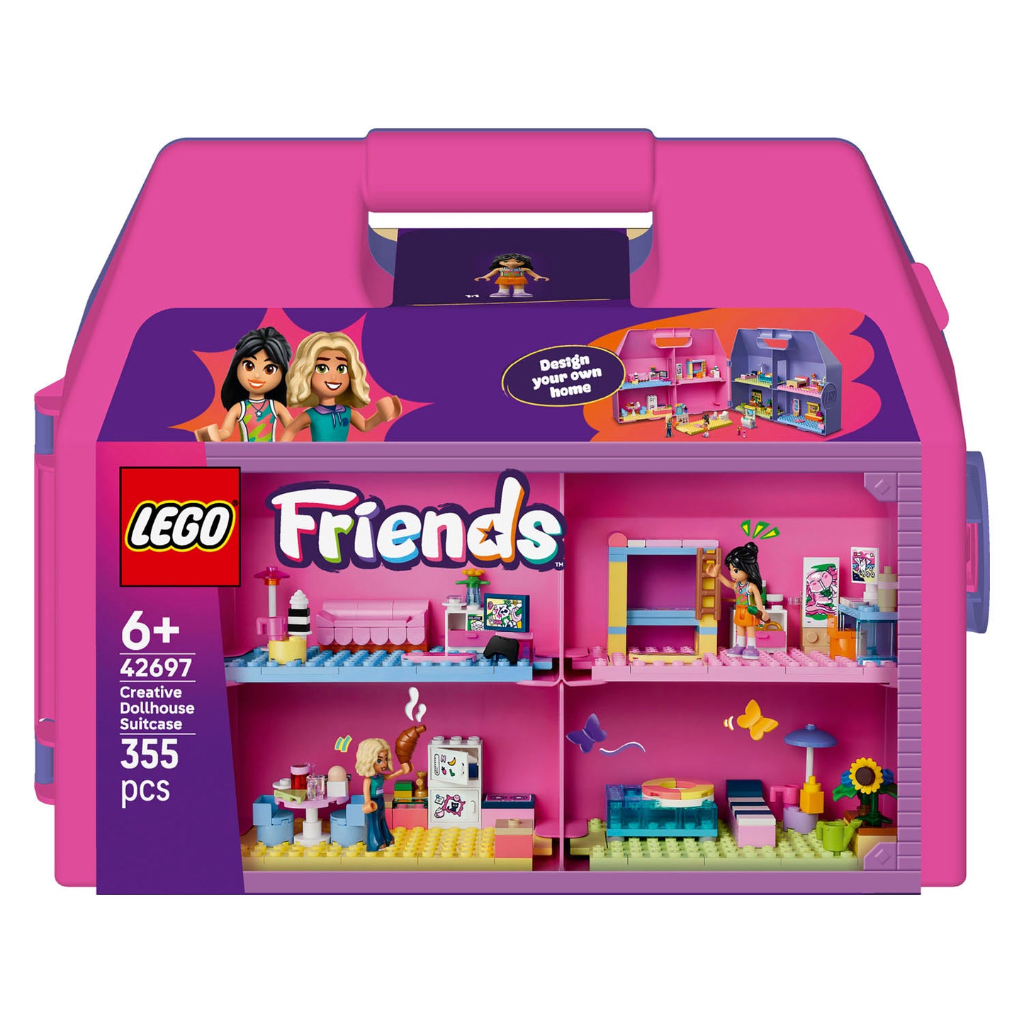 LEGO friends 42697 creatieve poppenhuiskoffer