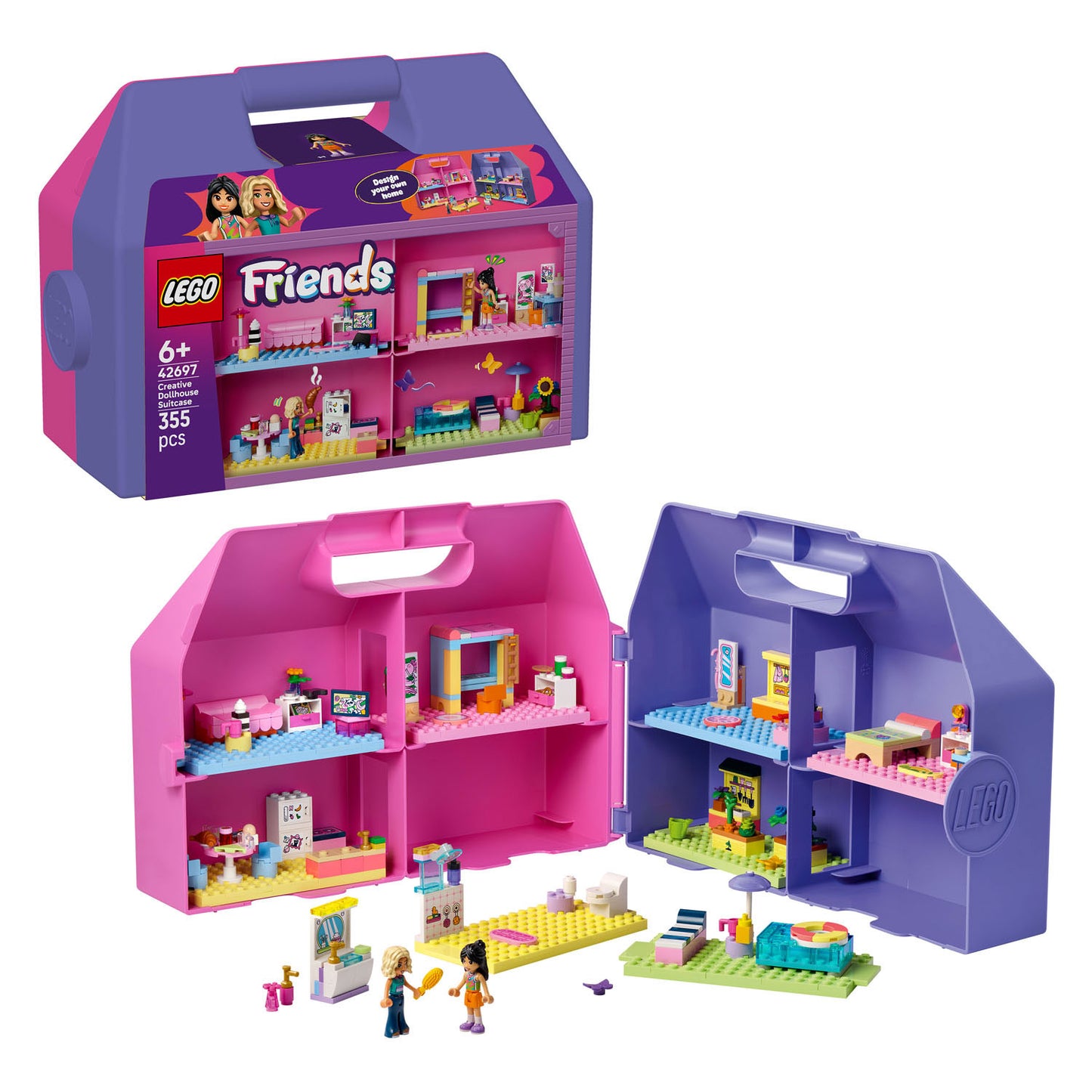 LEGO friends 42697 creatieve poppenhuiskoffer