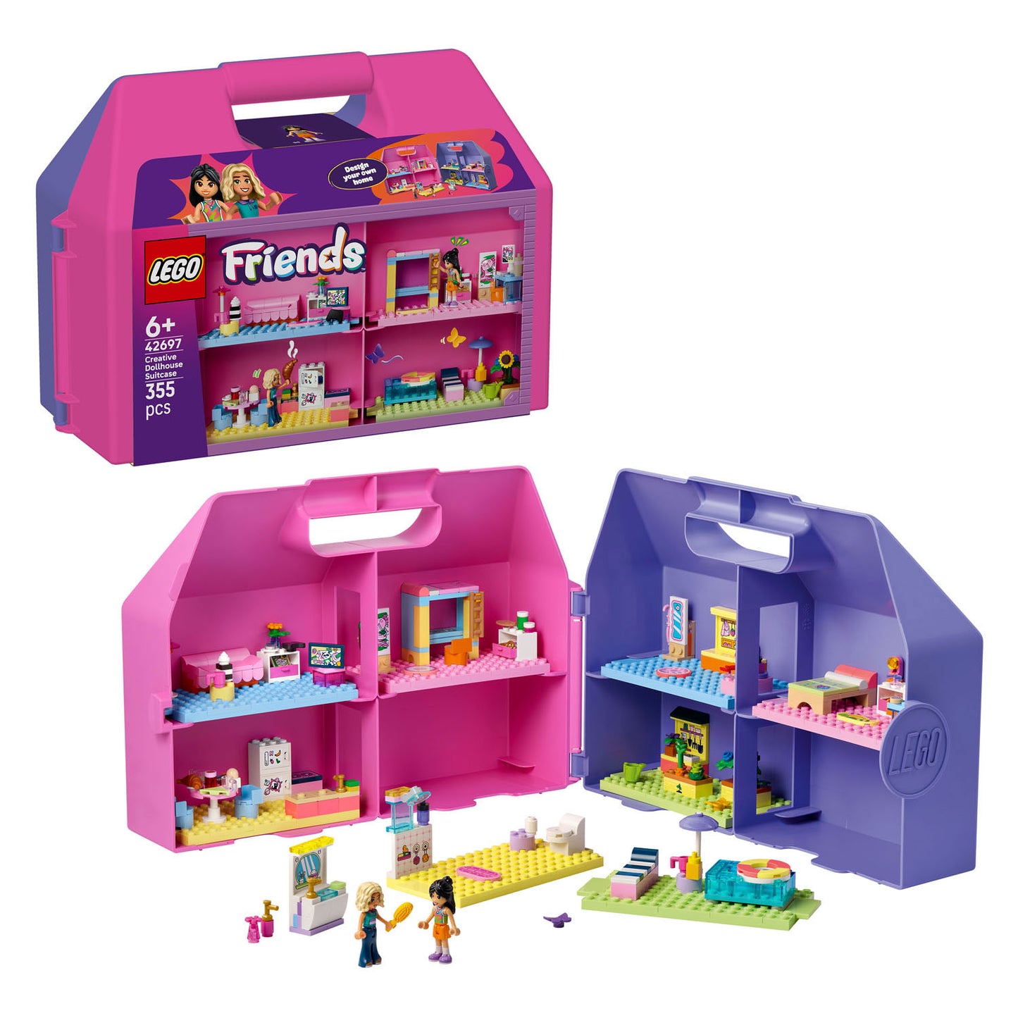 LEGO friends 42697 creatieve poppenhuiskoffer