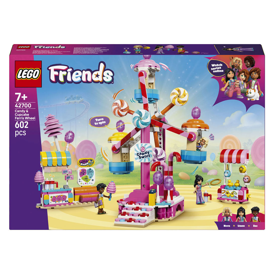 LEGO friends 42700 reuzenrad van snoep en cupcakes