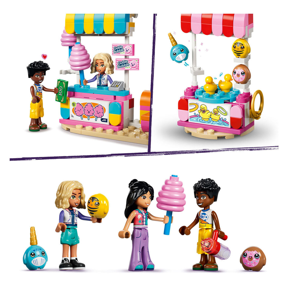 LEGO friends 42700 reuzenrad van snoep en cupcakes