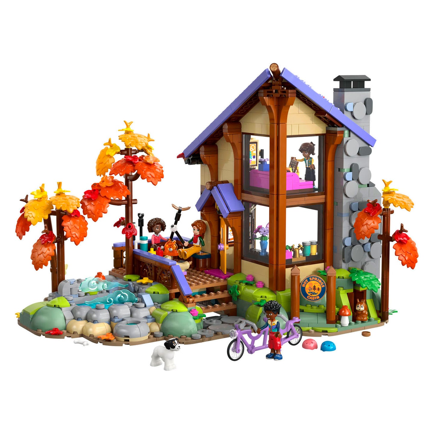 LEGO friends 42705 gezellige boshut in de herfst