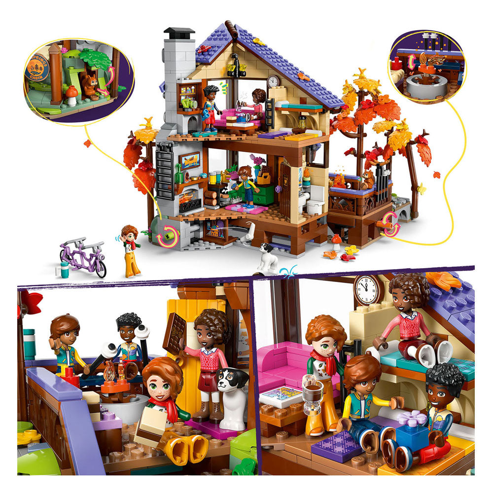 LEGO friends 42705 gezellige boshut in de herfst