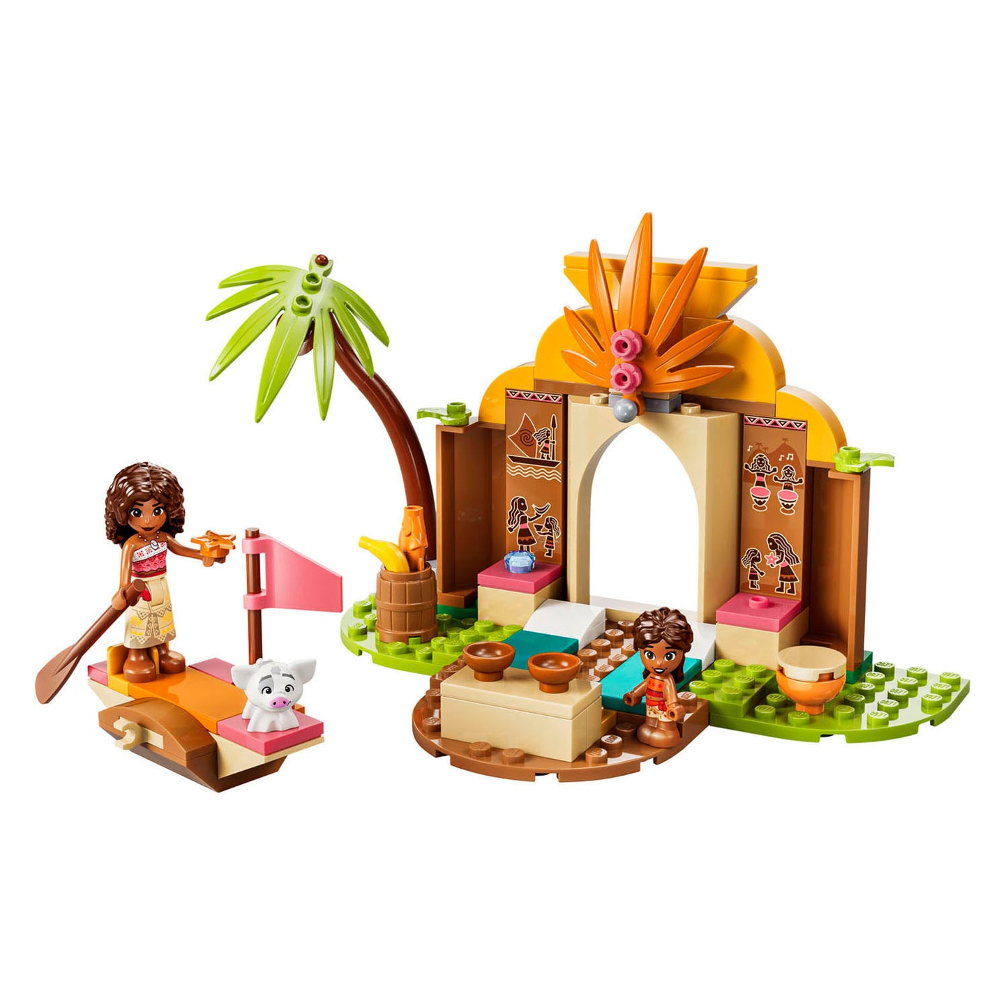 LEGO disney princess 43282 vaiana dorpshuis en boot