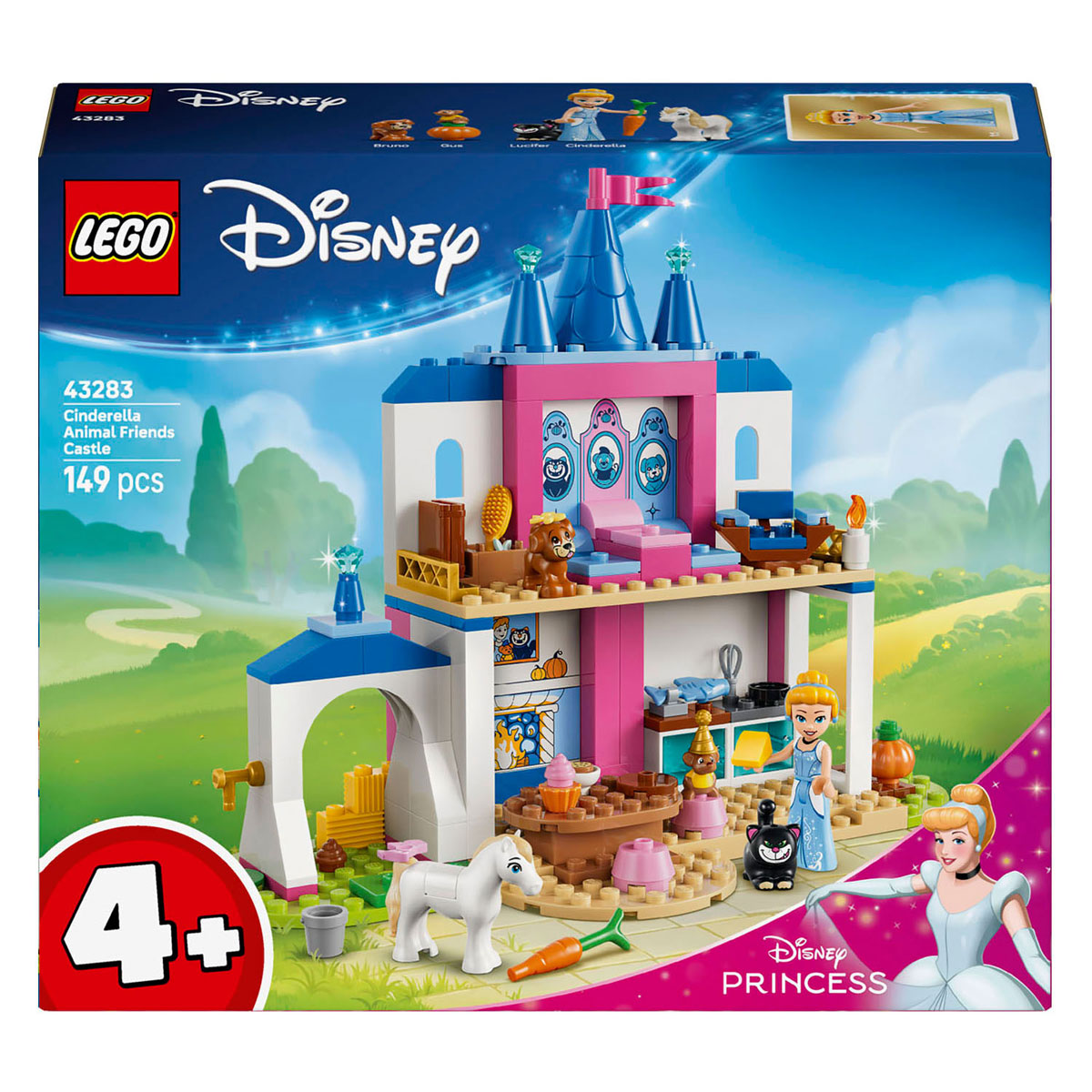 LEGO disney princess 43283 assepoesters kasteel met dierenvriendjes