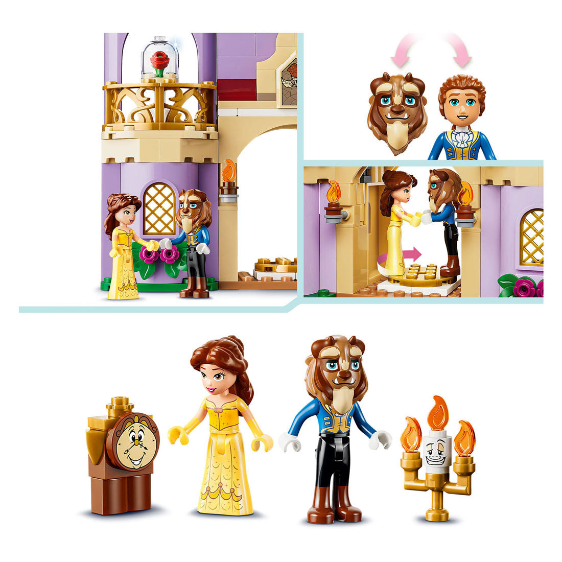 LEGO disney princess 43289 het betoverde kasteel van belle en het beest