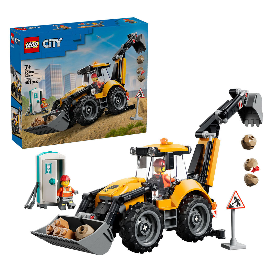 LEGO city 60480 gele graaflaadmachine