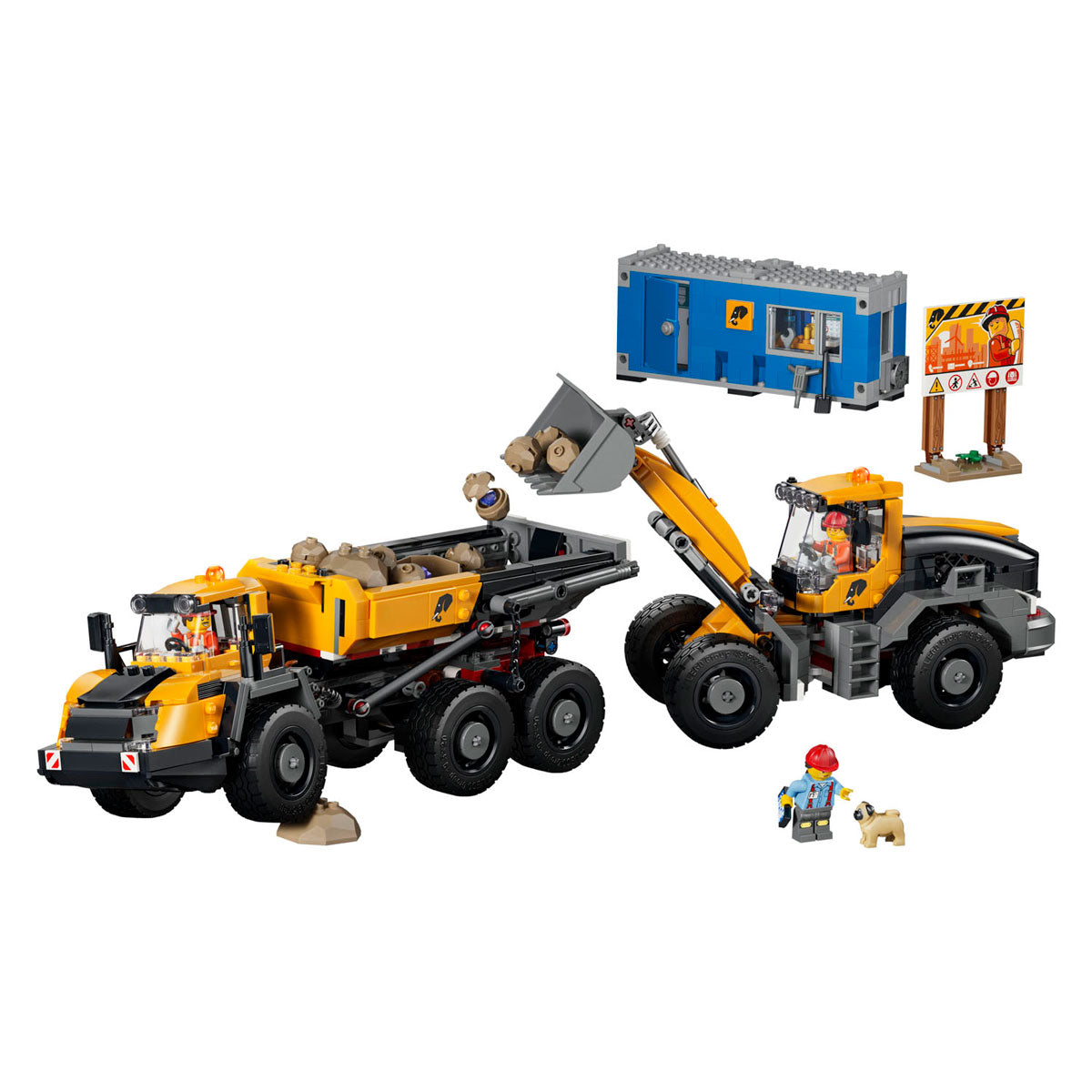 LEGO city 60494 kiepwagen en voorlader