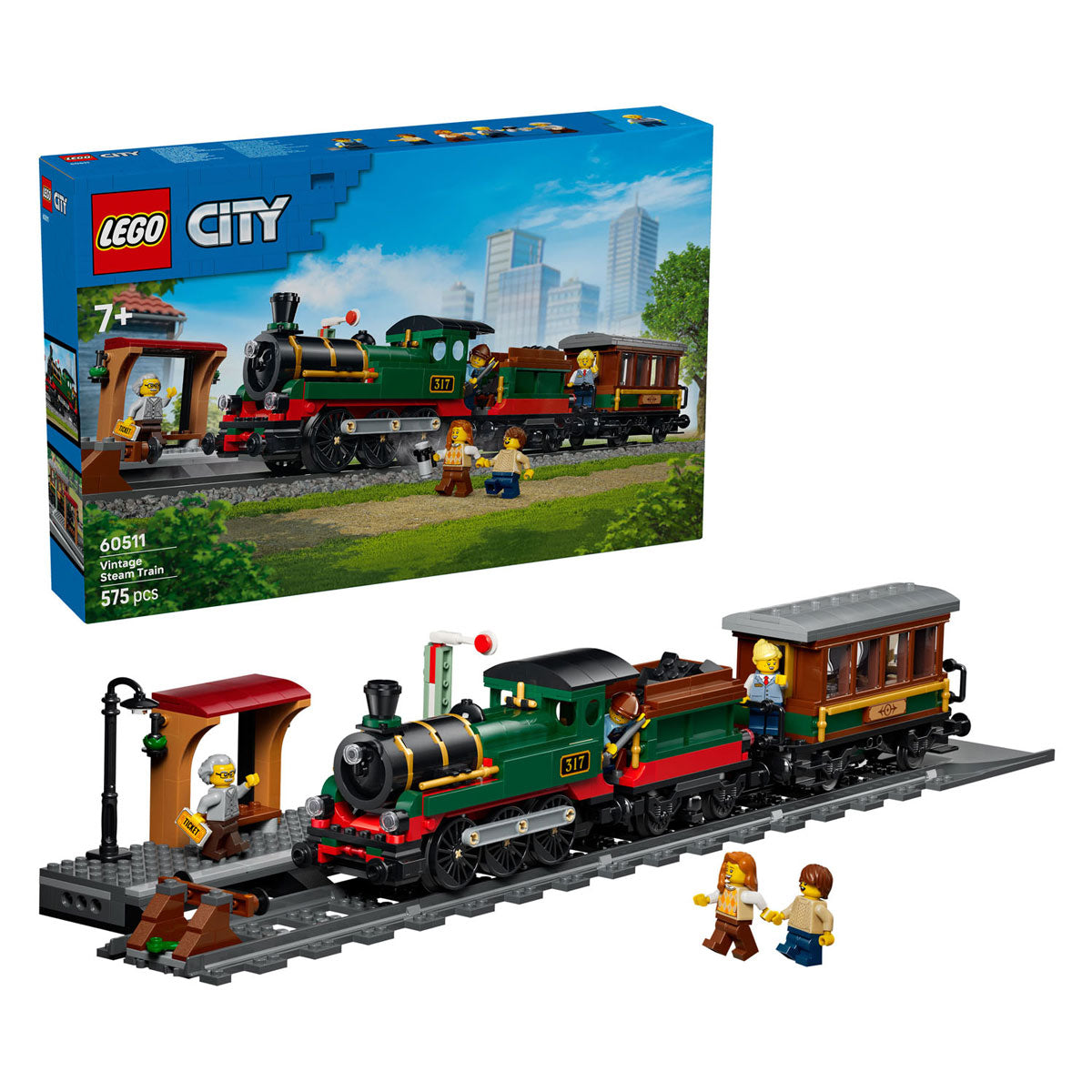 LEGO city 60511 vintage stoomtrein