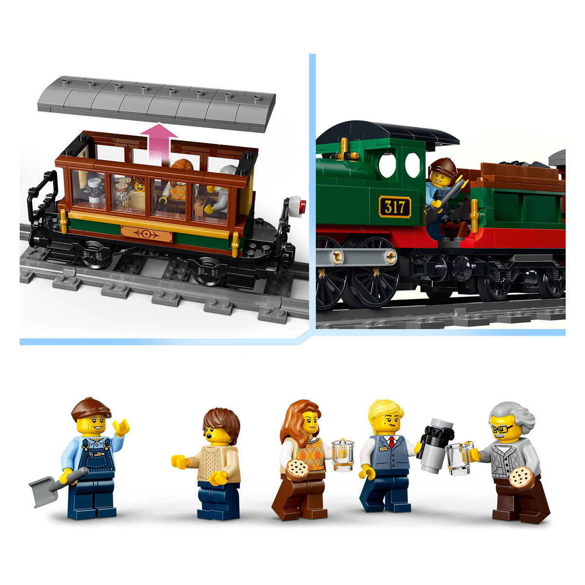 LEGO city 60511 vintage stoomtrein