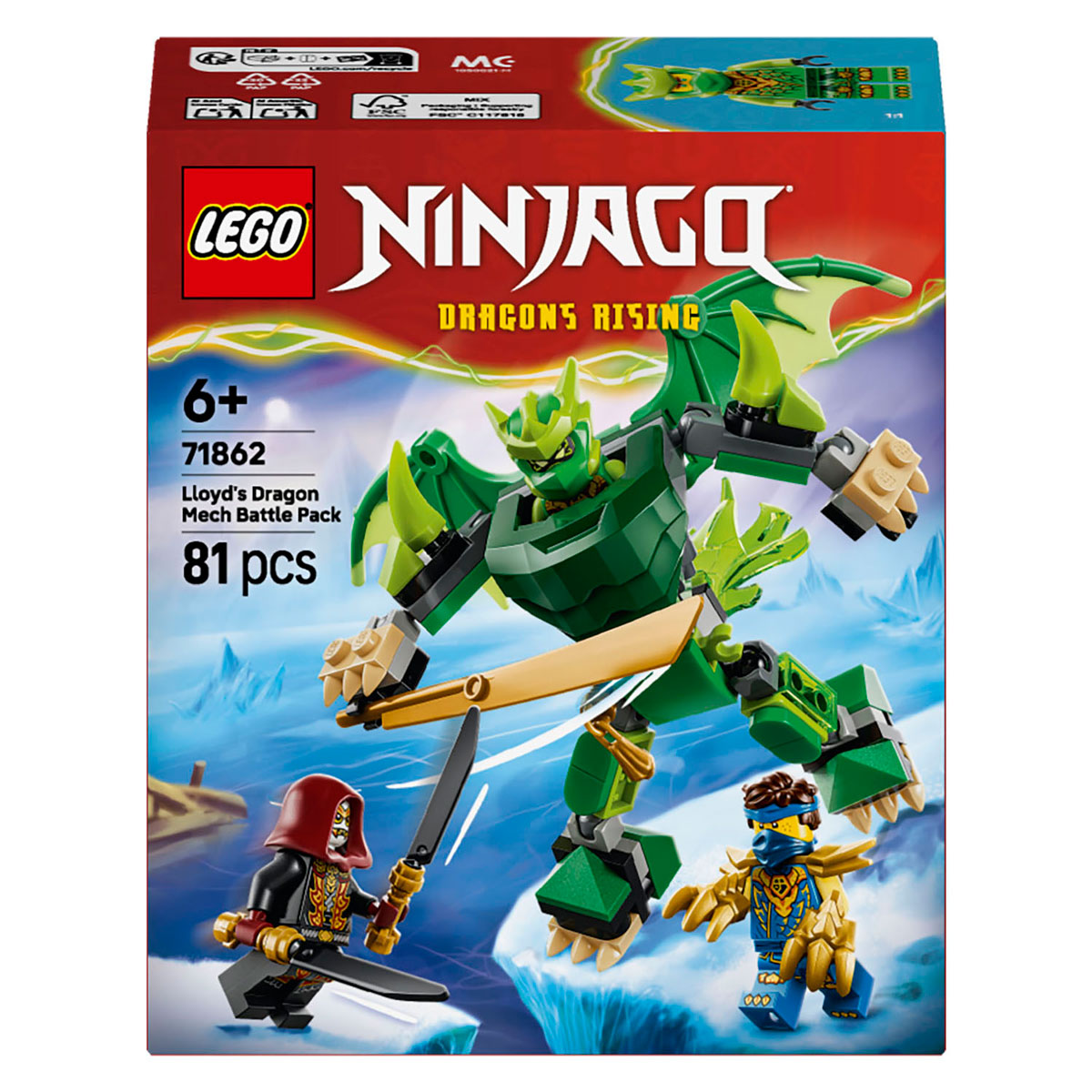 Aqua Doodle Lego ninjago 71862 lloyds drakenmecha strijdpakket