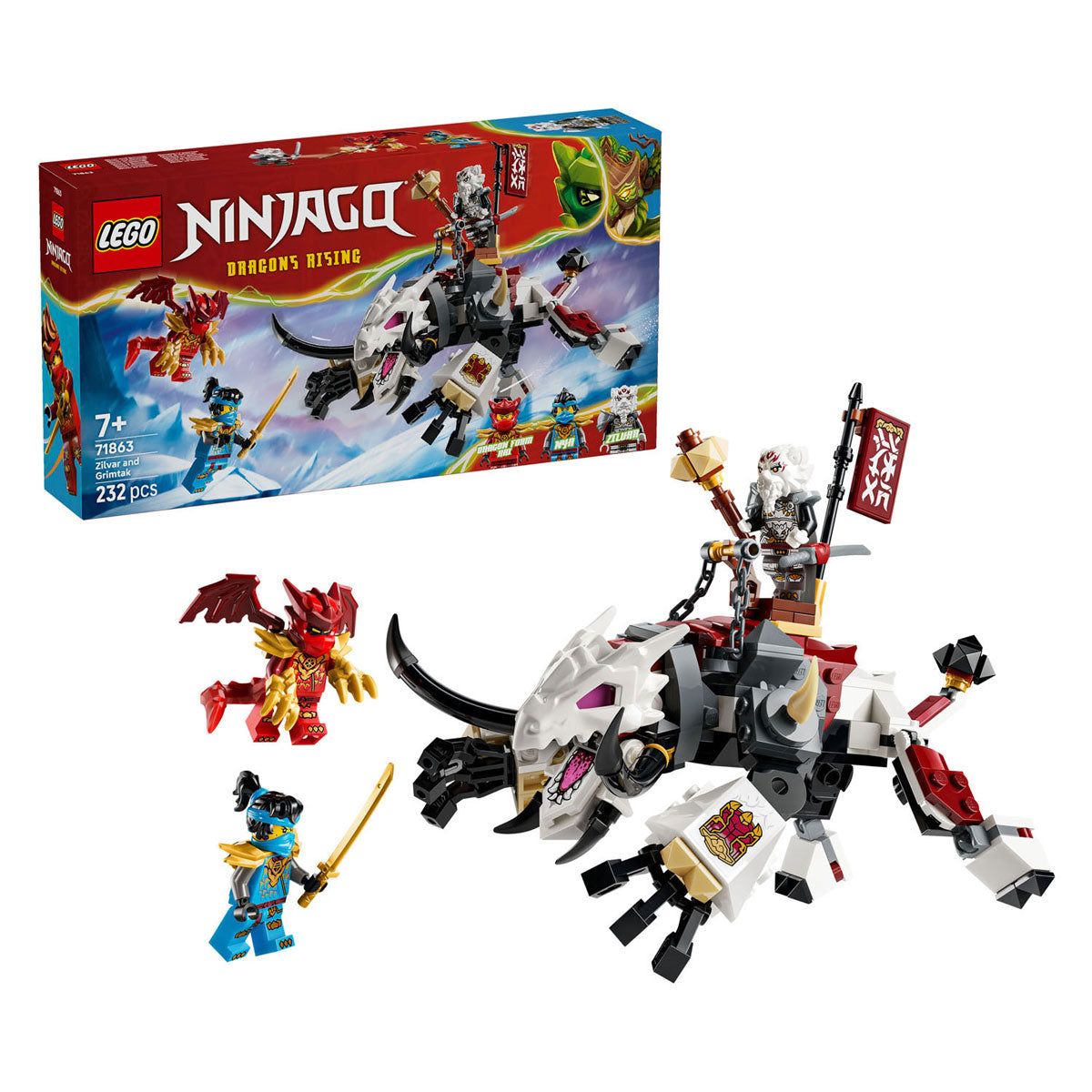 LEGO ninjago 71863 zilvar en grimtak het drakenbeest