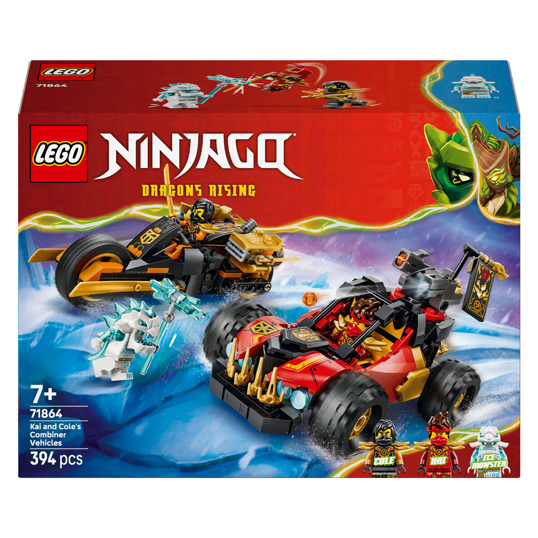 LEGO ninjago 71864 kai en cole's combivoertuigen