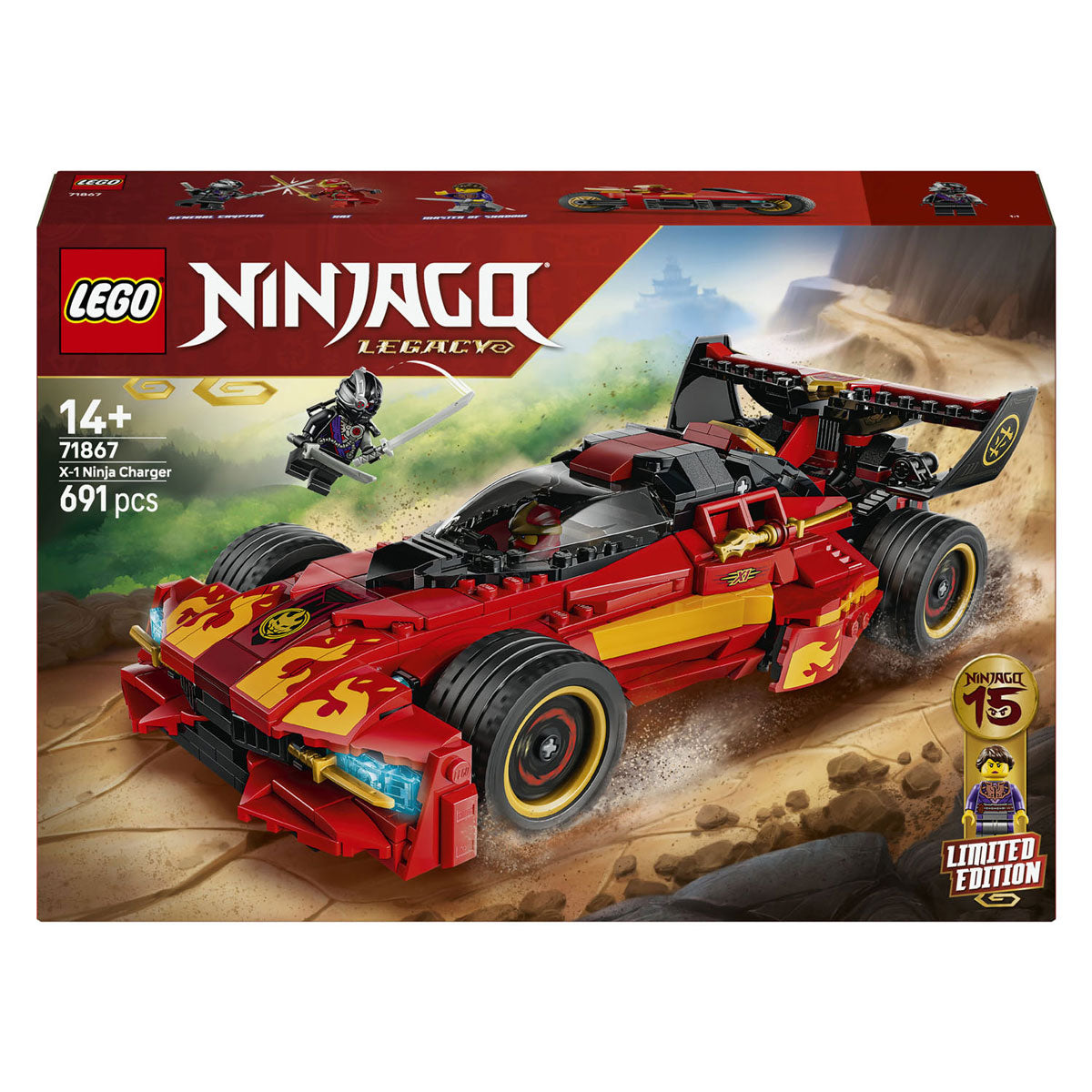 LEGO ninjago 70727 15-jarig jubileum: x-1 ninja charger