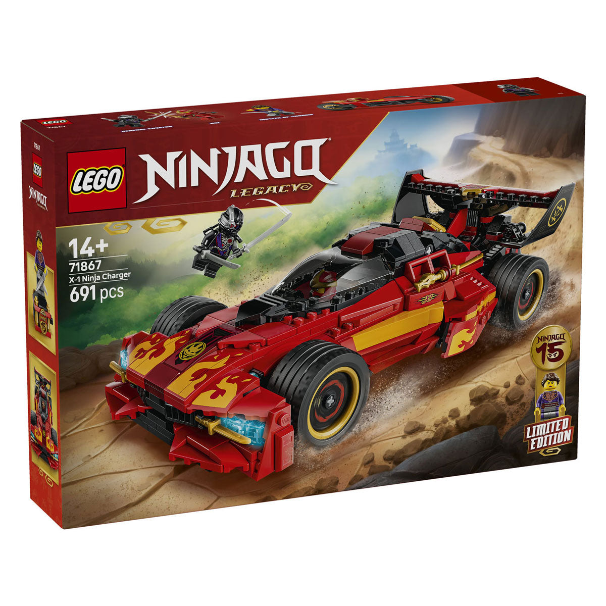 LEGO ninjago 70727 15-jarig jubileum: x-1 ninja charger