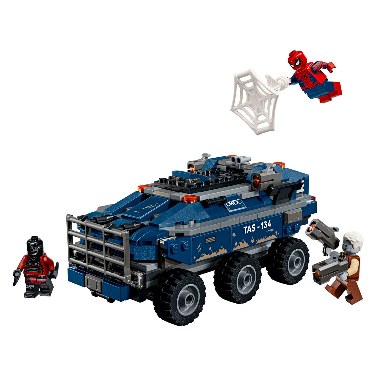 LEGO marvel 76349 spiderman achtervolging van gevangenistransport