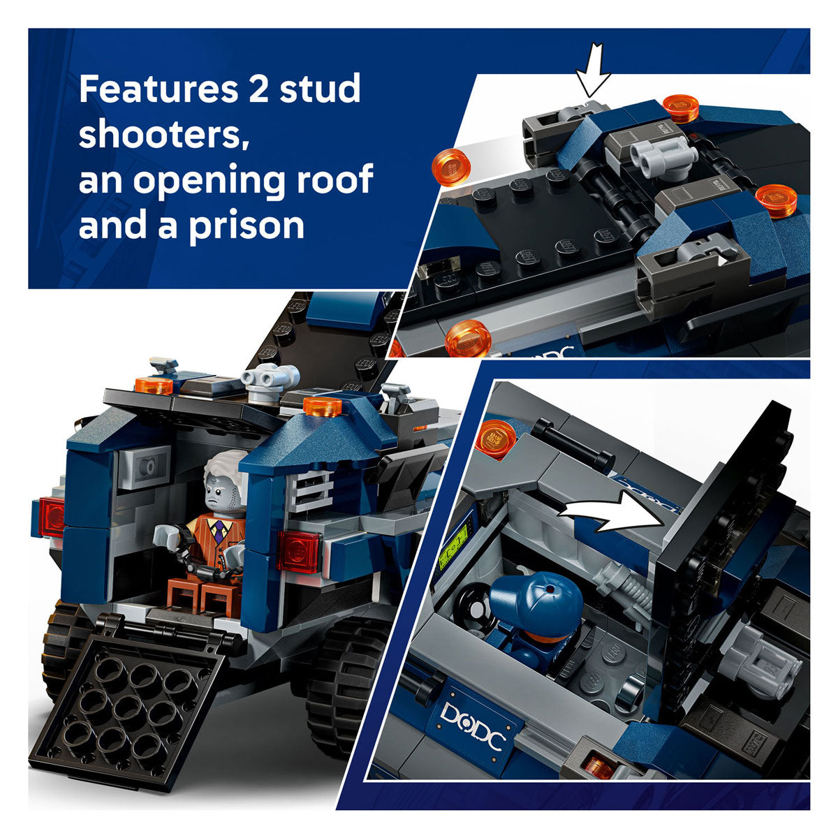 LEGO marvel 76349 spiderman achtervolging van gevangenistransport