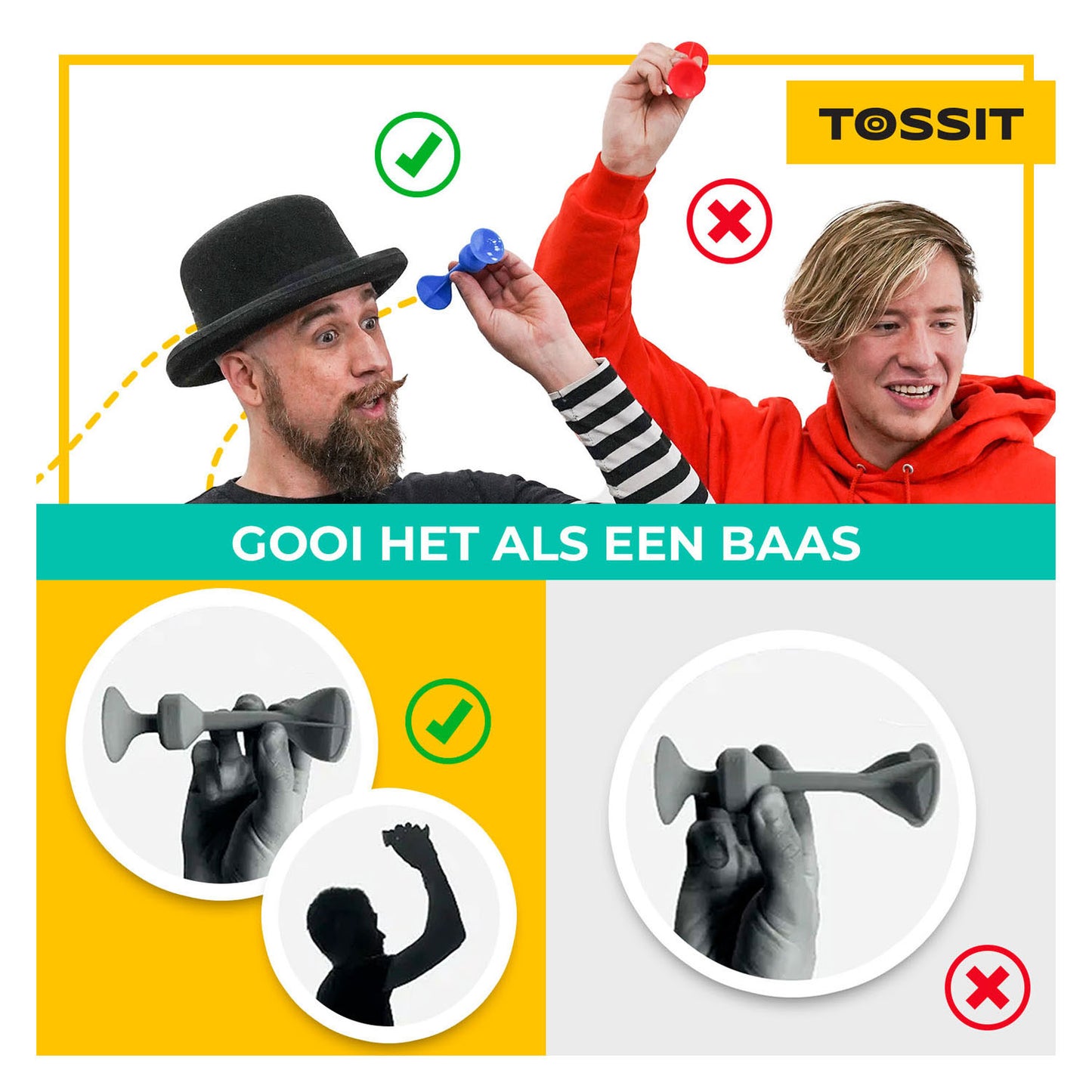 999Games 999 games tossit - starter pack - rood-turquoise