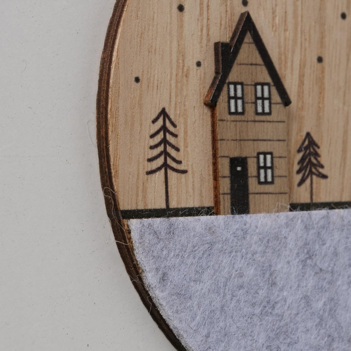 Boltze Home Hangdeco homewood huisjes 13cm