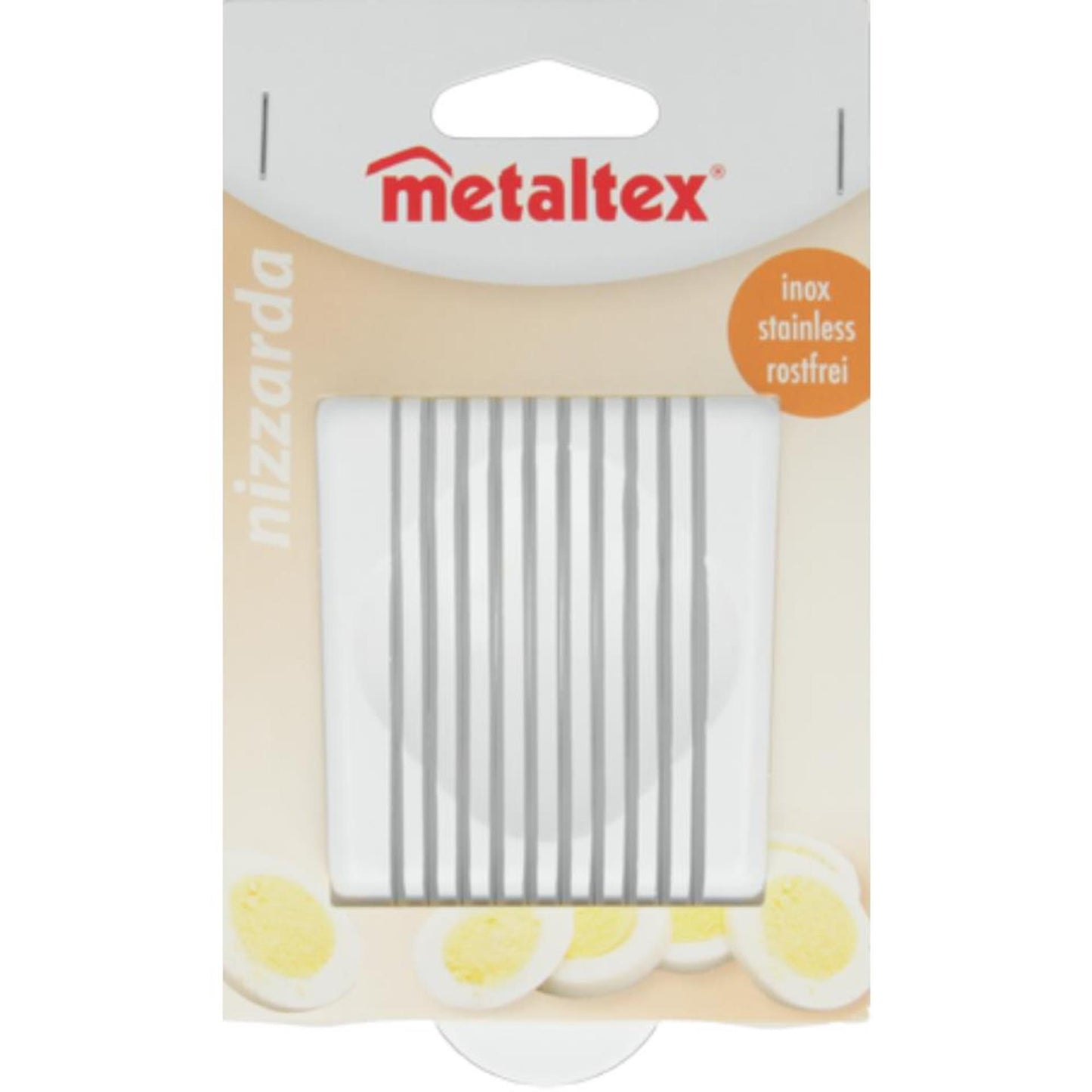 Metaltex inox eiersnijder wit