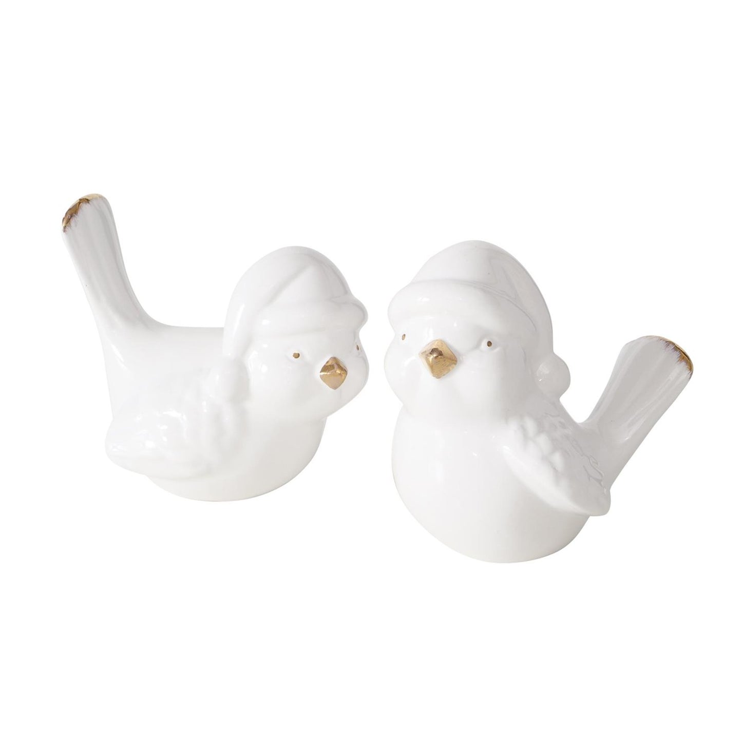 Boltze Home Vogel ville dolomiet h9cm wit