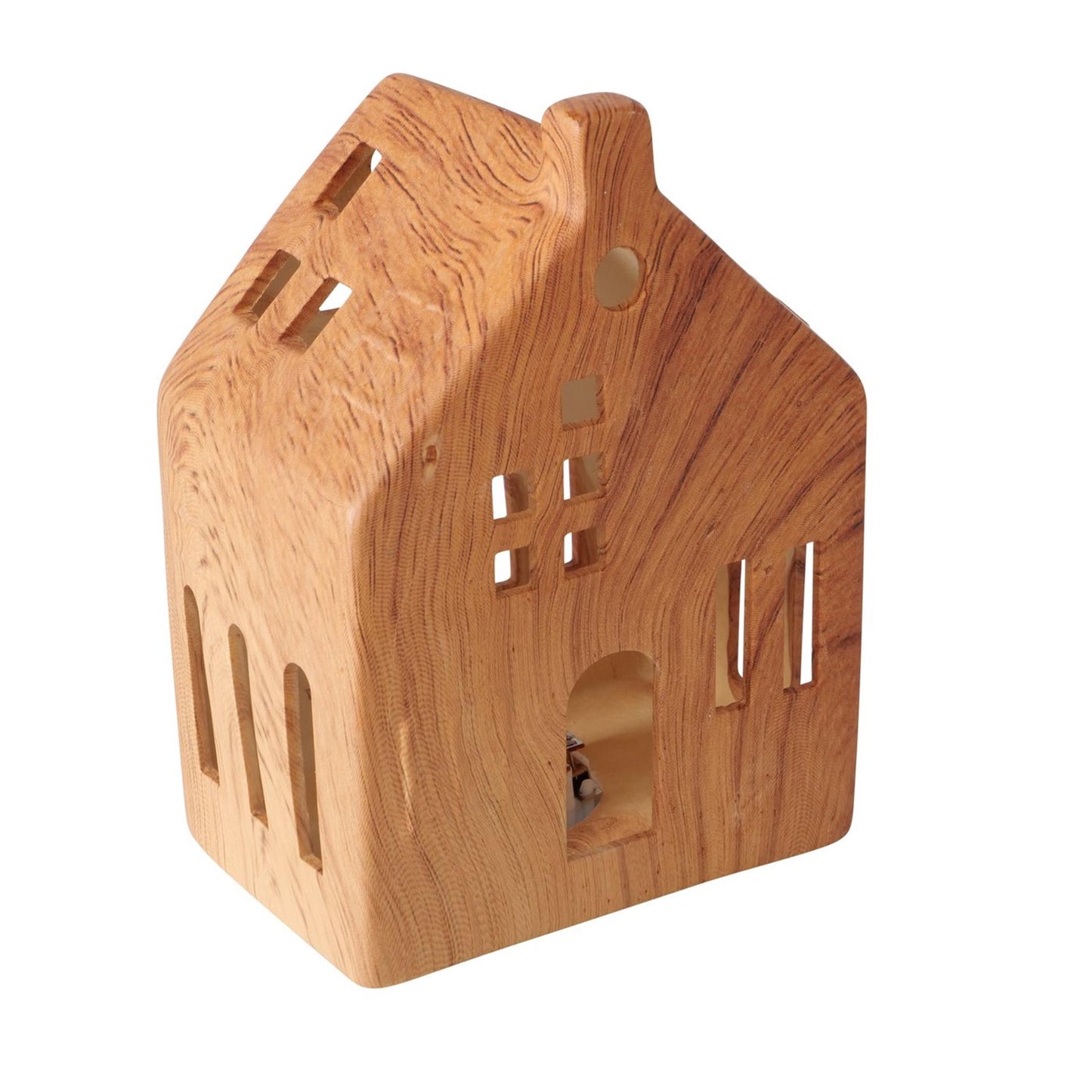 Boltze Home Deco huisje hygga porselein led h14cm