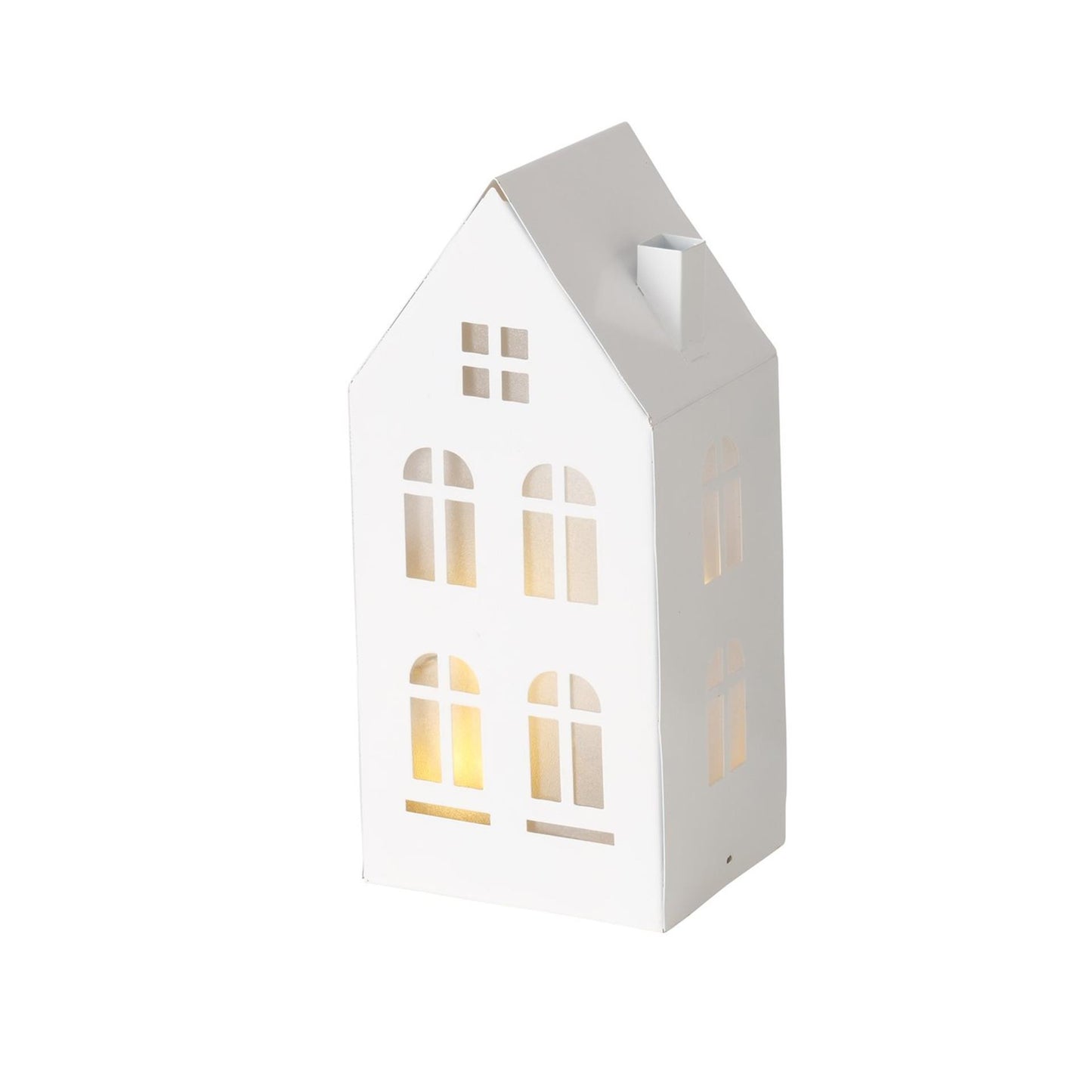 Boltze Home Deco huisje domizil metaal led h22,3cm