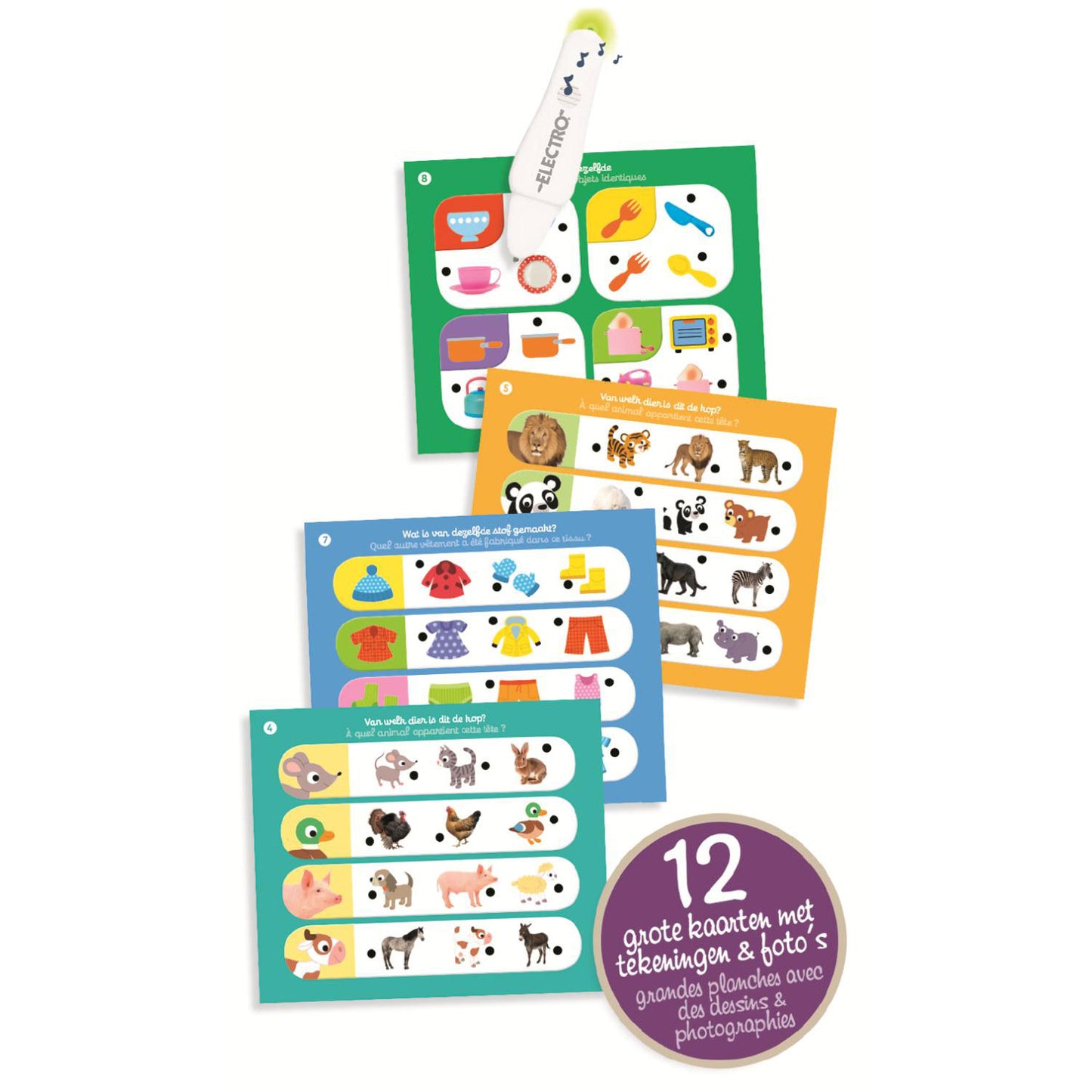 Electro Jumbo wonderpen vormen kleuren educatief spel