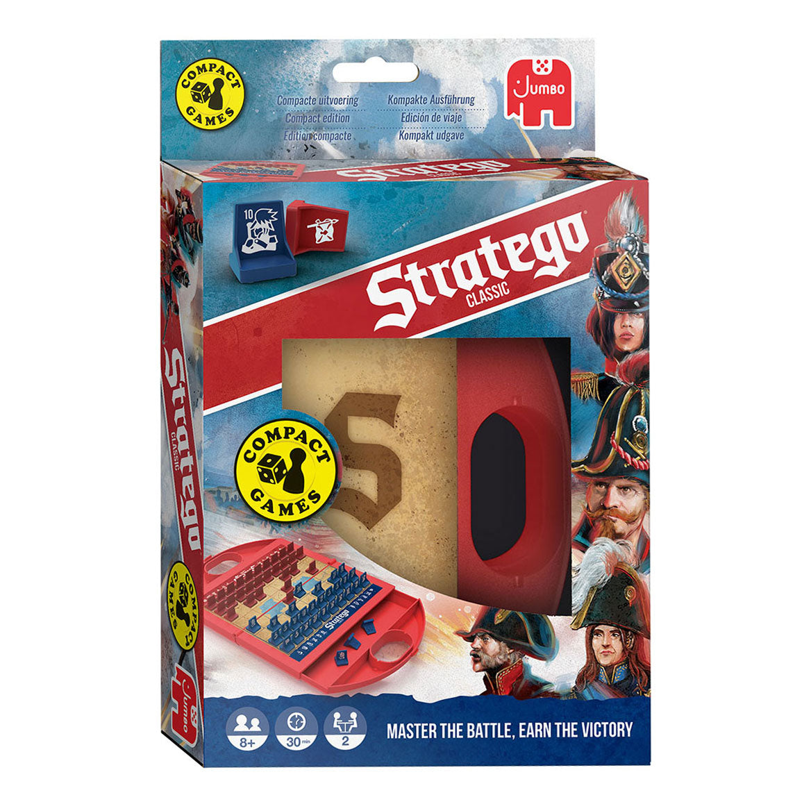 Jumbo Stratego compact bord reisspel