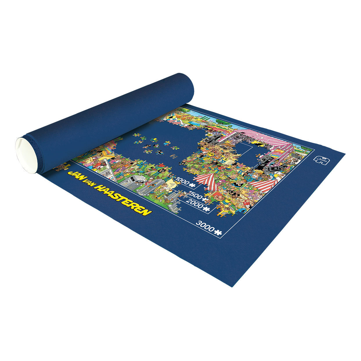 Jumbo Jan van haasteren puzzelmat en rol, tot 3000 stukjes