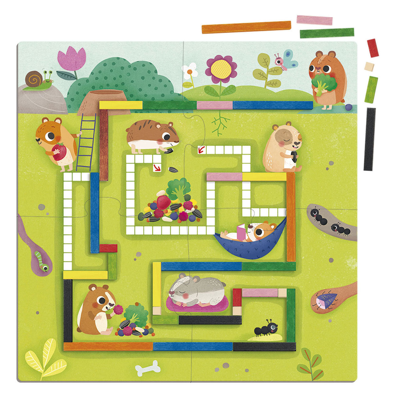 Goula Jumbo hamsters 1 tot 10 educatief rekenspel