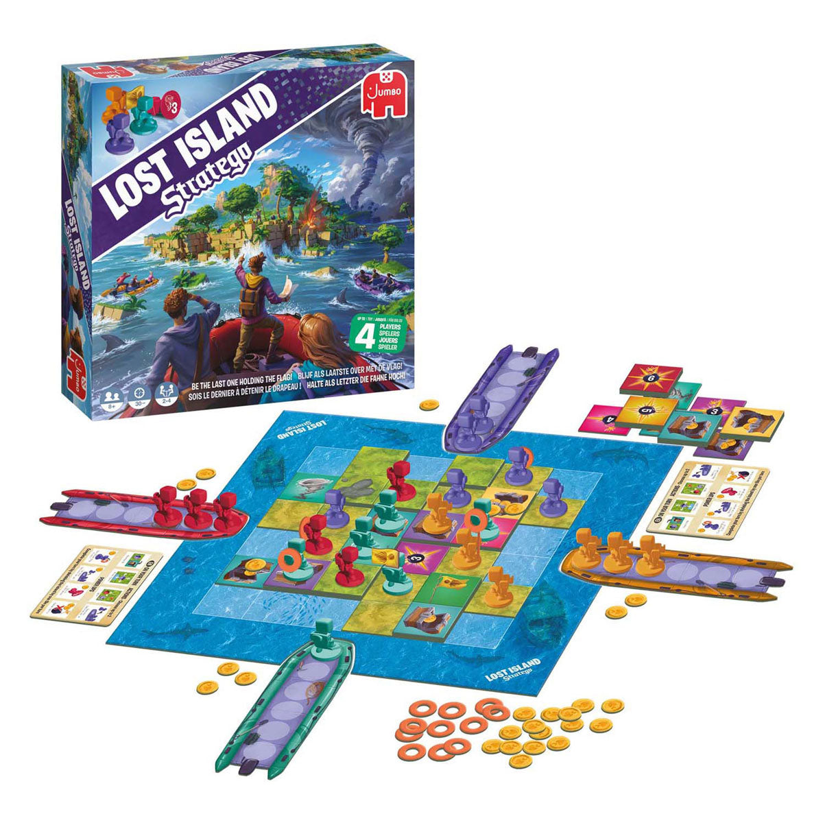 Stratego Jumbo lost island bordspel