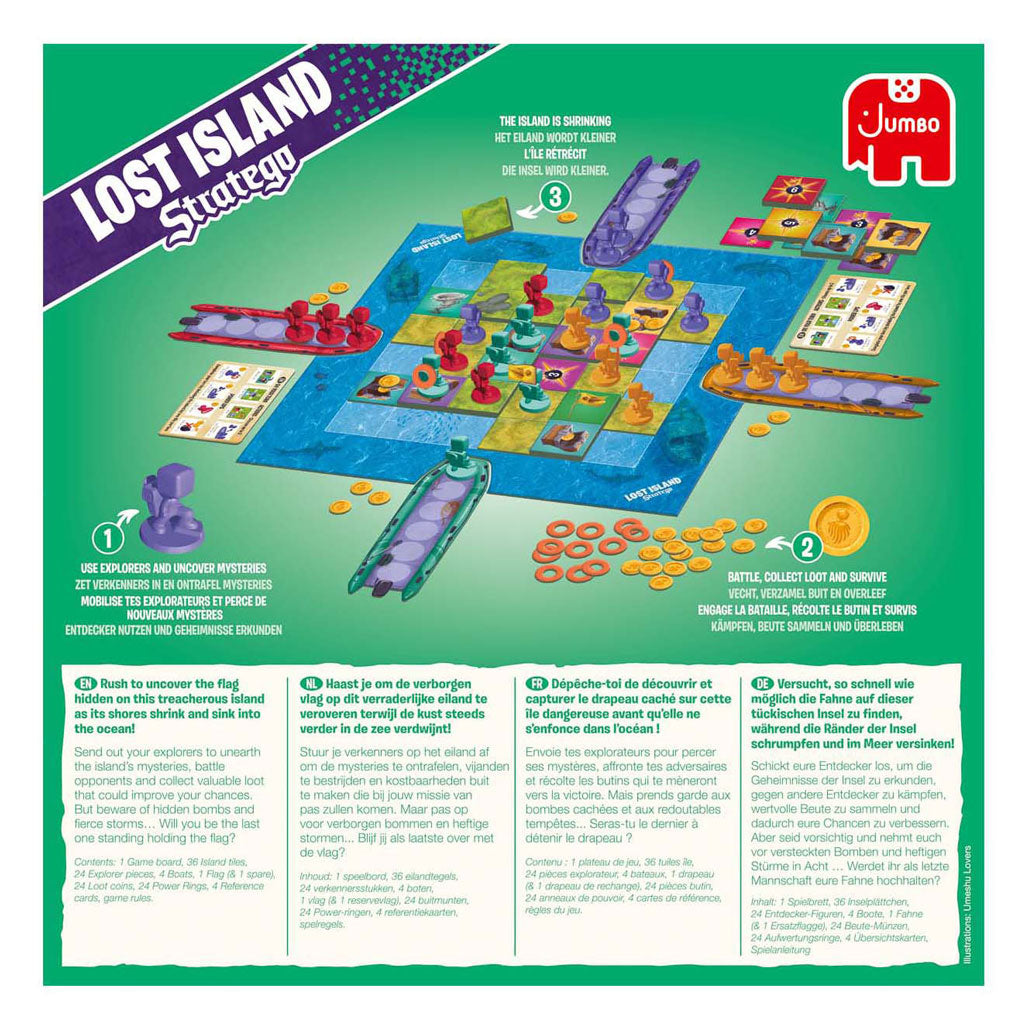 Stratego Jumbo lost island bordspel