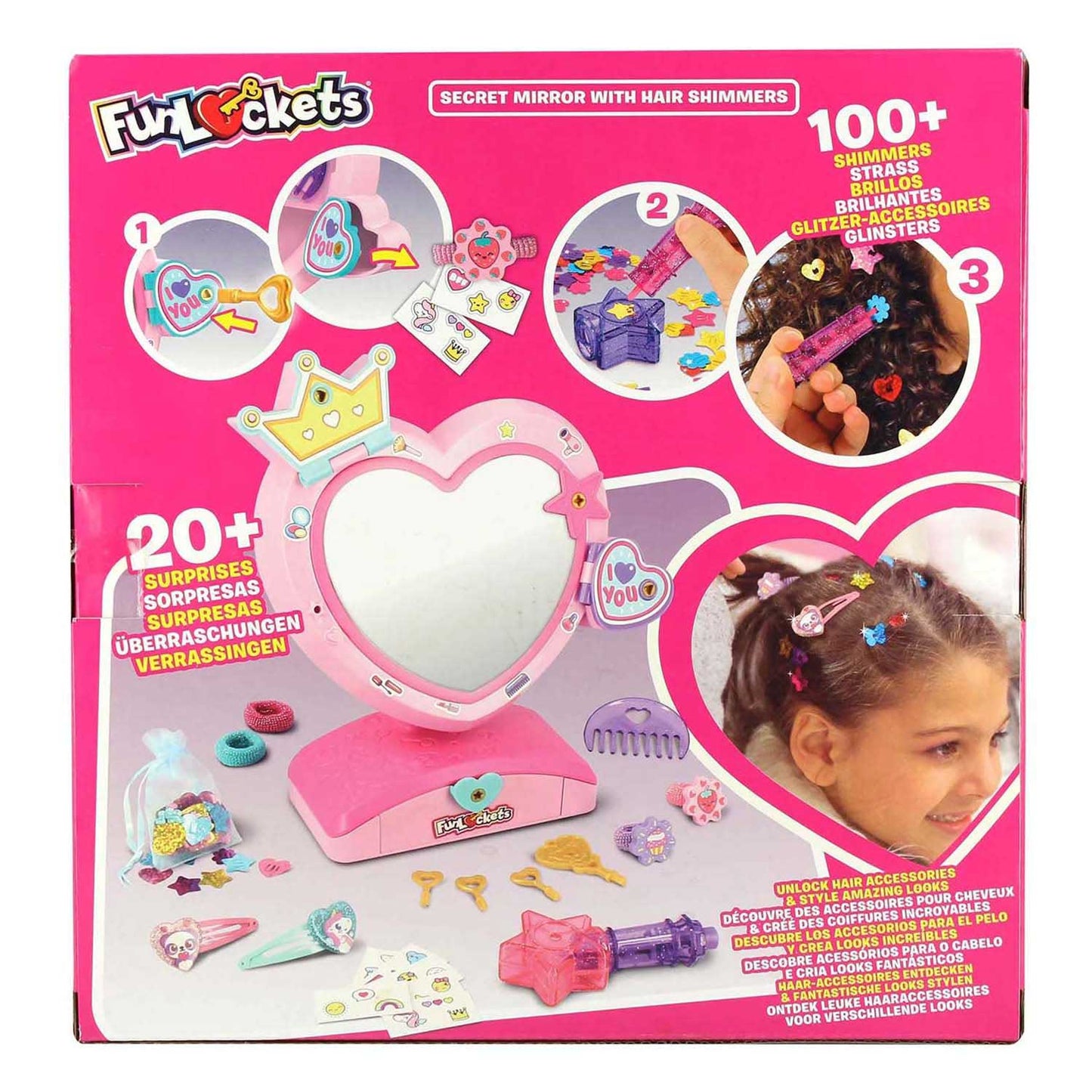 Funlockets geheime spiegel met haarglinsters
